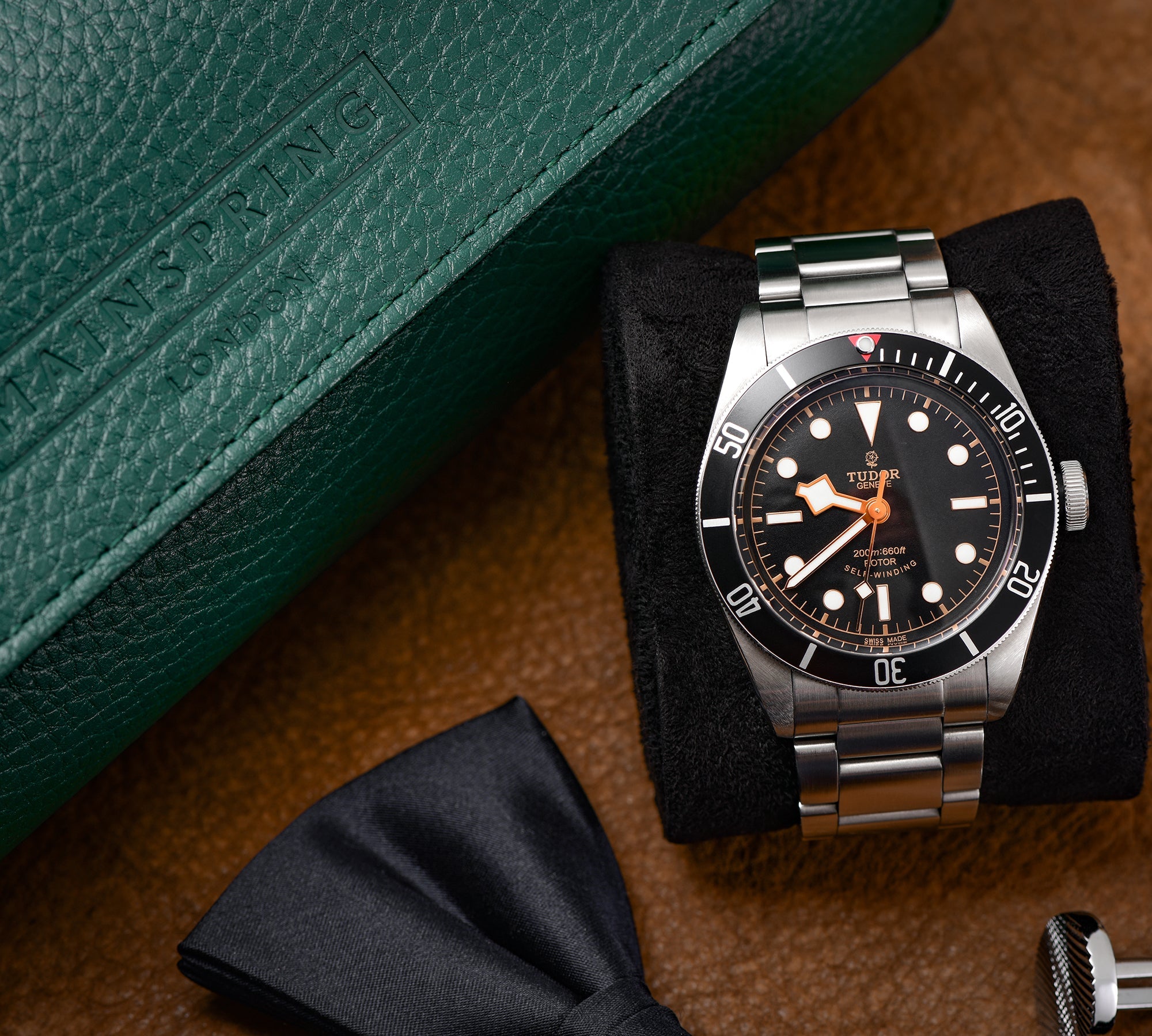 MAINSPRING Mainspring Arsenale Lorenzo 3-Slot Green Watch Roll MS-ALWR1-01