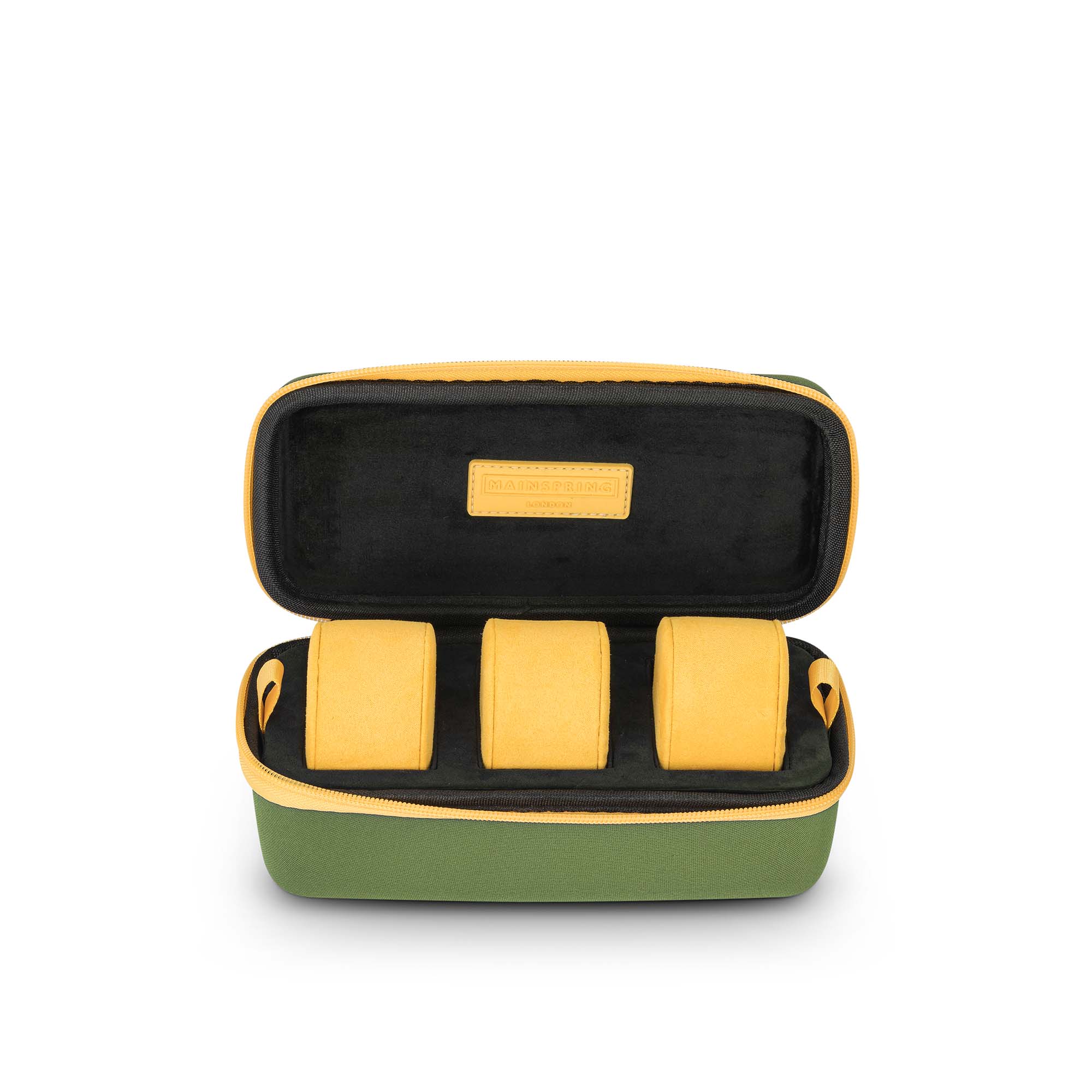 Mainspring Mainspring Raceday Technospeed 3-Slot Khaki Green Watch Box MS-CBOX6-06