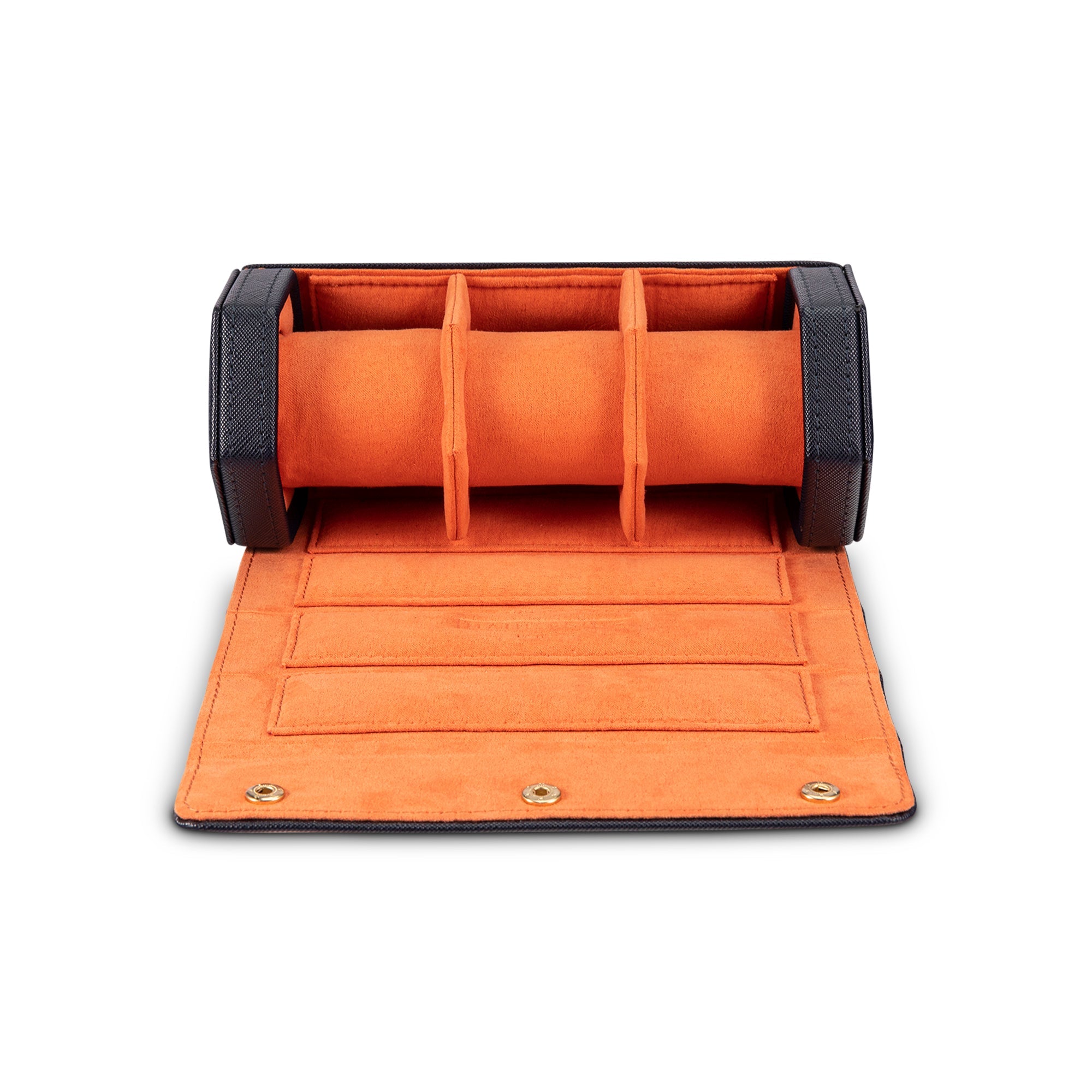 MAINSPRING Mainspring Arsenale Esagono Gre 3-Slot Tangerine Watch Roll MS-ESGGWROLL-02