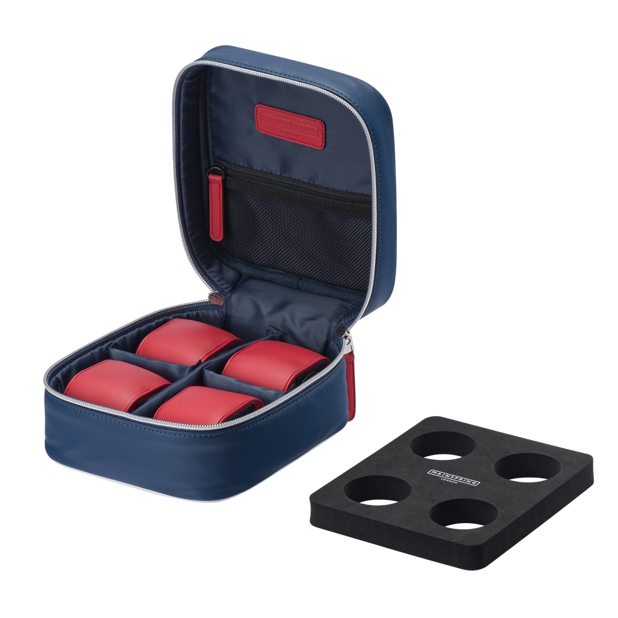 Mainspring Mainspring Raceday Sidecar 4-Slot Hawthorn Blue Watch & Utility Pouch MS-SIDBOX-01