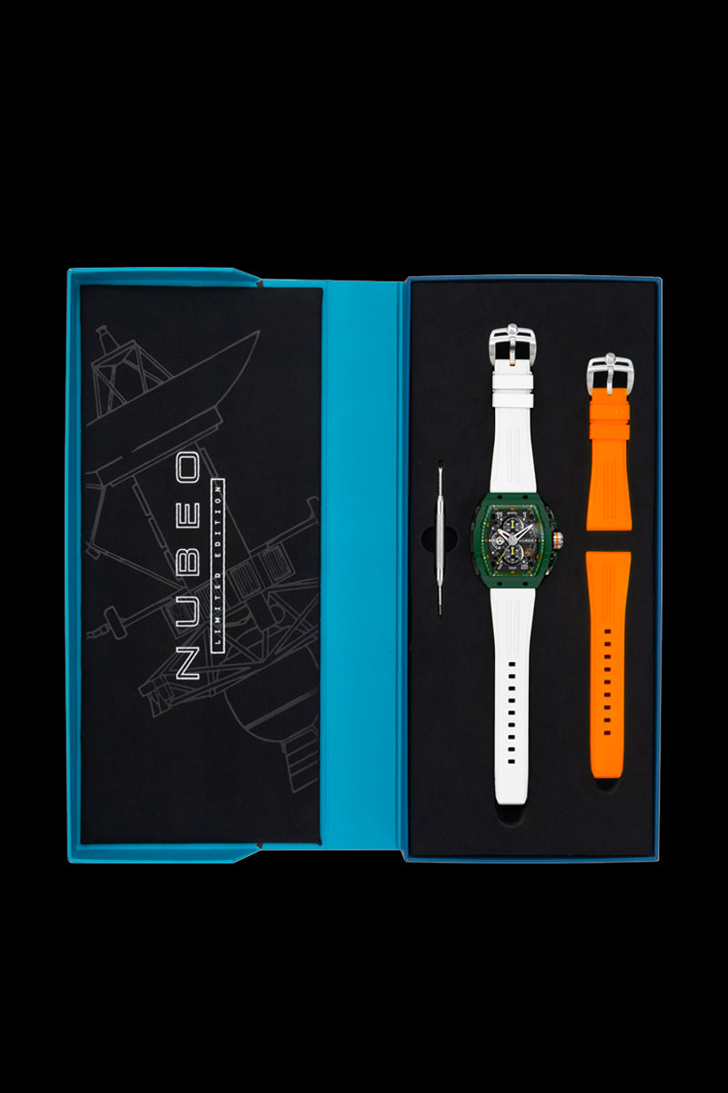 NUBEO Nubeo Magellan Men's Japanese Quartz Race Cloud Watch NB-6024-0F