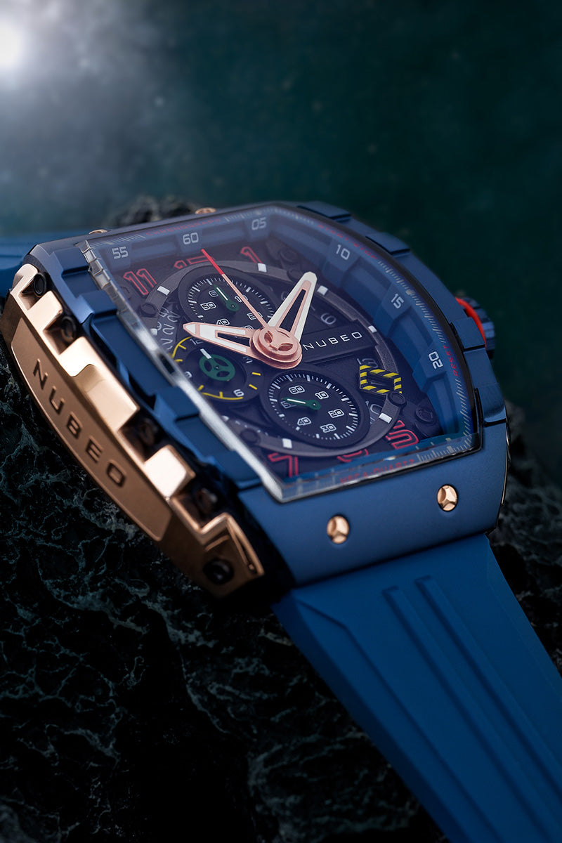 NUBEO Nubeo Magellan Chronograph Navy Men's Watch NB-6024-0R