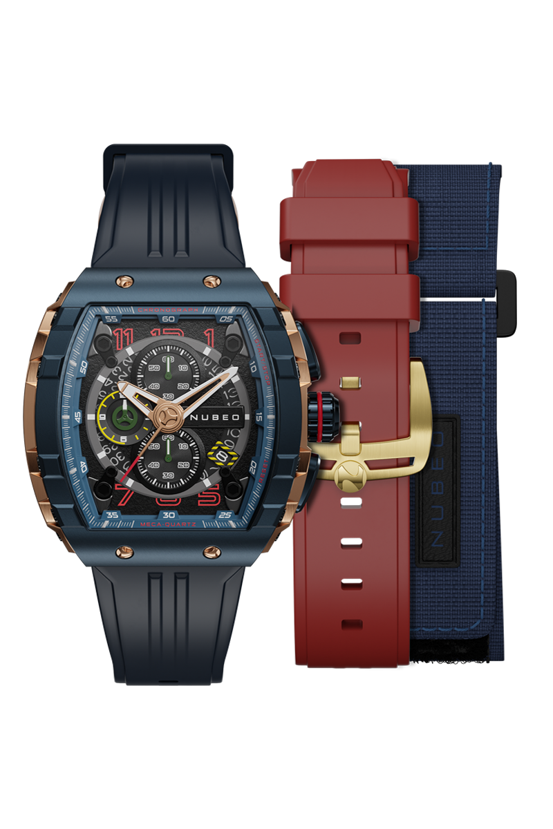 NUBEO Nubeo Magellan Chronograph Navy Men's Watch NB-6024-0R