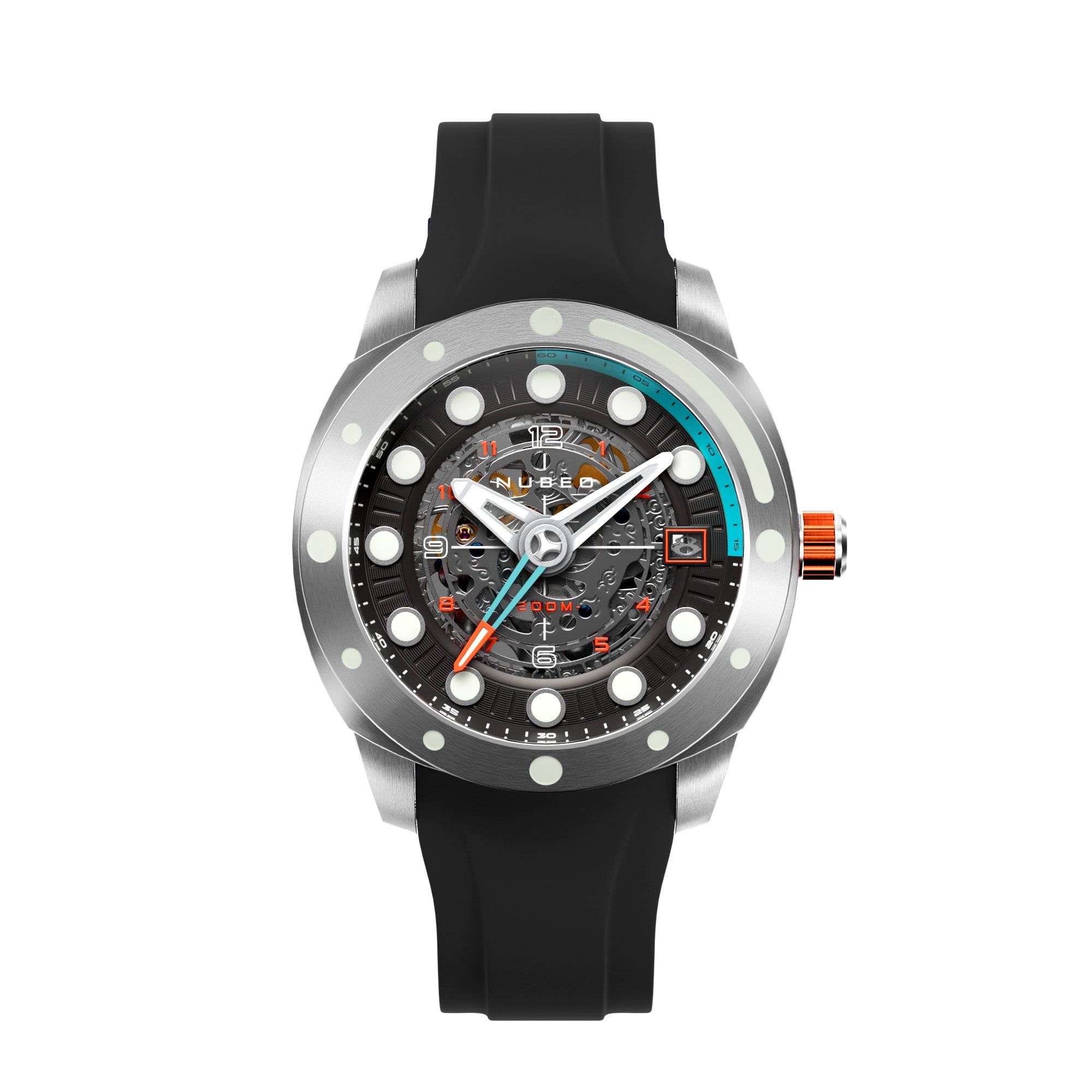 NUBEO Nubeo Benthic Men's Automatic Skeleton Black Watch NB-6044-01