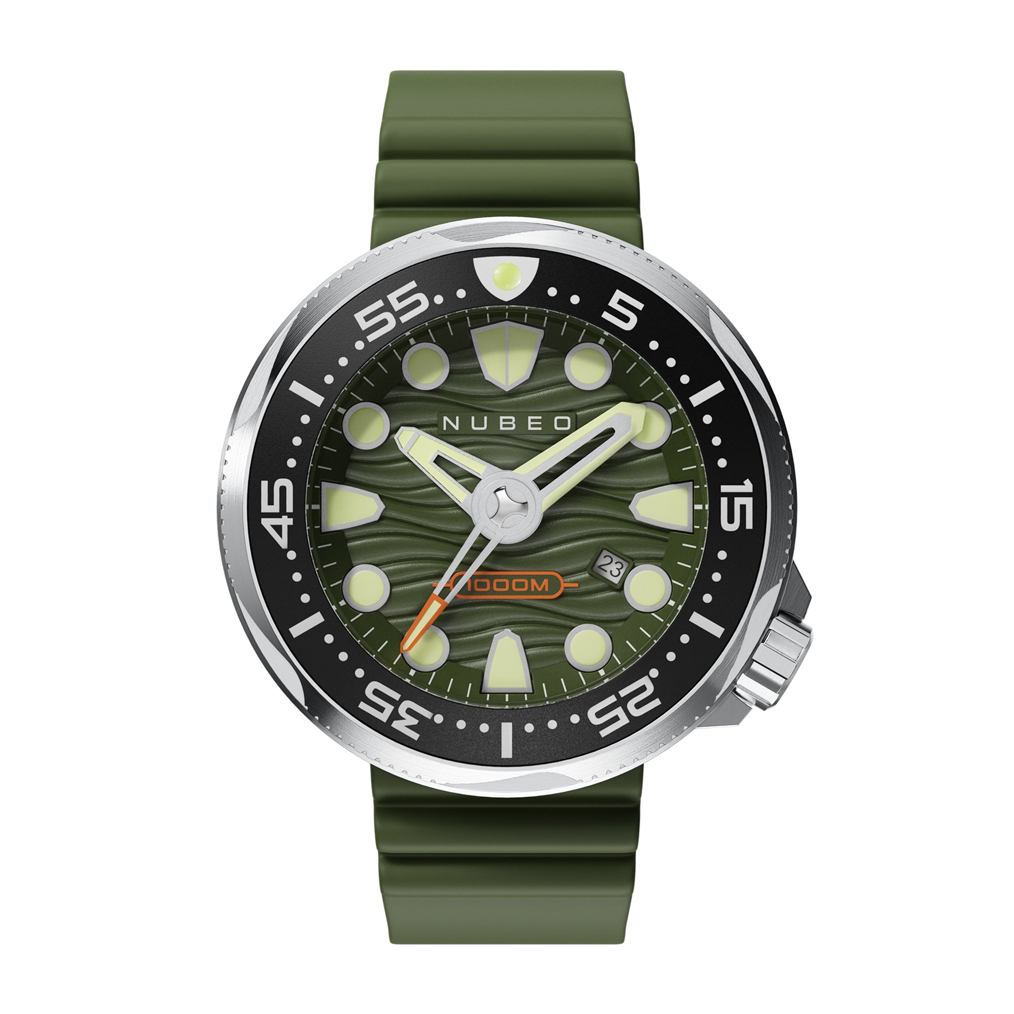 NUBEO Nubeo Ventana Men's Japanese Automatic Cadmium Green Watch NB-6046-05