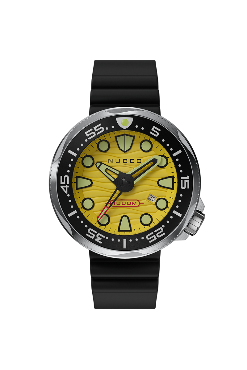 NUBEO Nubeo Ventana Men's Japanese Automatic Desert Yellow Watch NB-6046-08