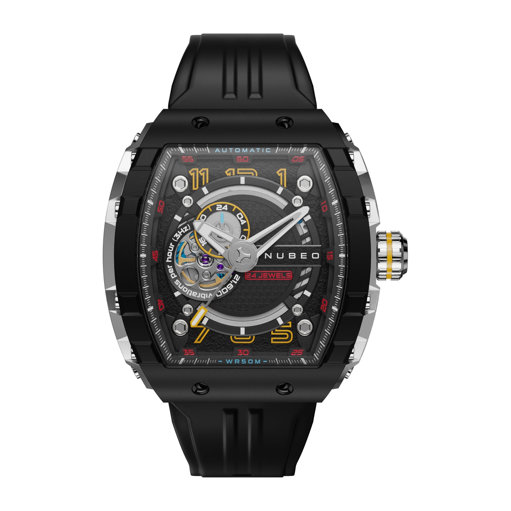 NUBEO Nubeo Magellan Men's Japanese Automatic Hornet Black Watch NB-6047-01