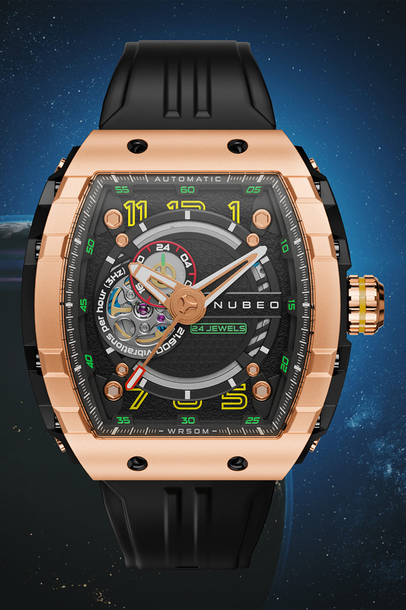 NUBEO Nubeo Magellan Men's Japanese Automatic Copper Watch NB-6047-0A