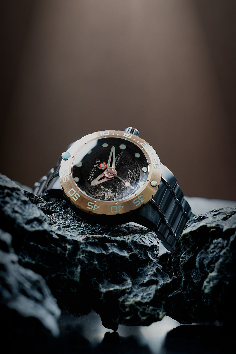 Nubeo Nubeo Opportunity Automatic Limited Edition Dark Gold Men's Watch NB-6051-55
