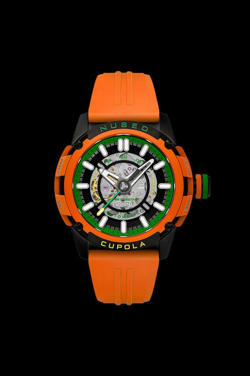 NUBEO Nubeo Cupola Men's Japanese Automatic Skeleton Mandarin Watch NB-6055-02