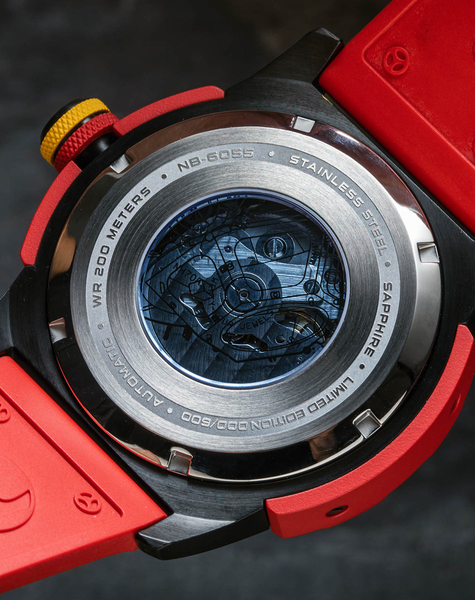 NUBEO Nubeo Cupola Men's Japanese Automatic Skeleton Inferno Watch NB-6055-05
