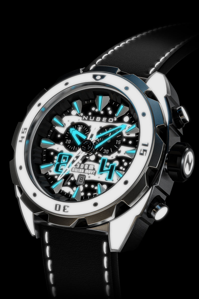 NUBEO Nubeo Swell Men's Swiss Quartz Slate Watch NB-6057-55