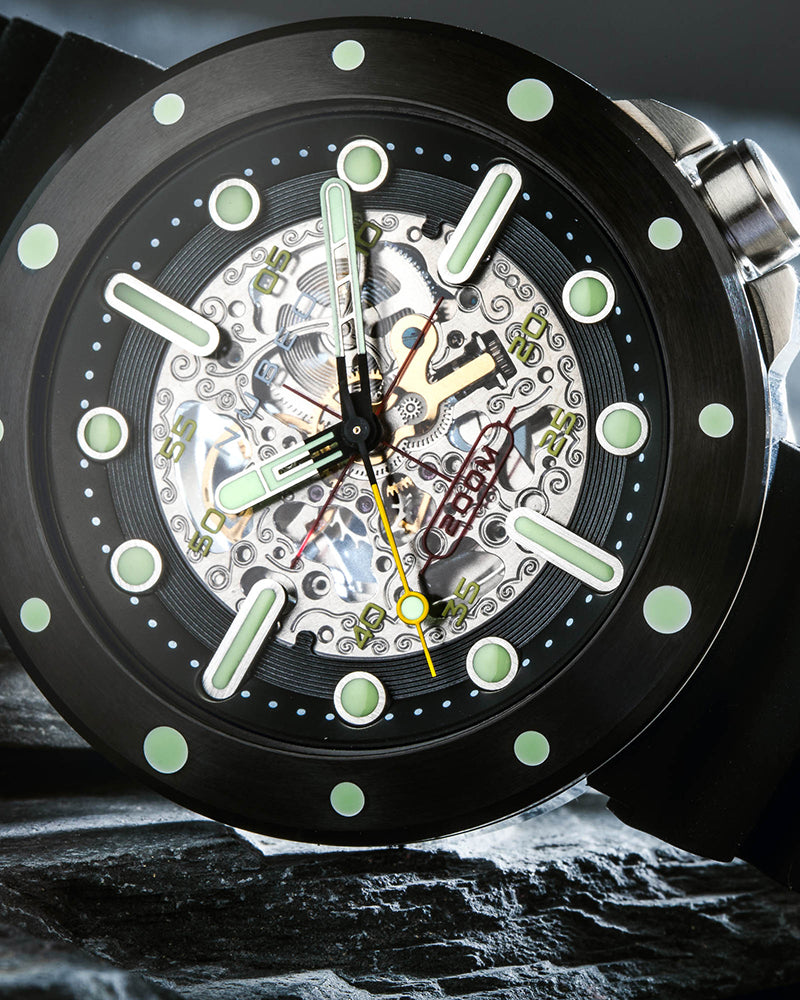 NUBEO Nubeo Space Cassini Men's Automatic Skeleton Night Watch NB-6058-04
