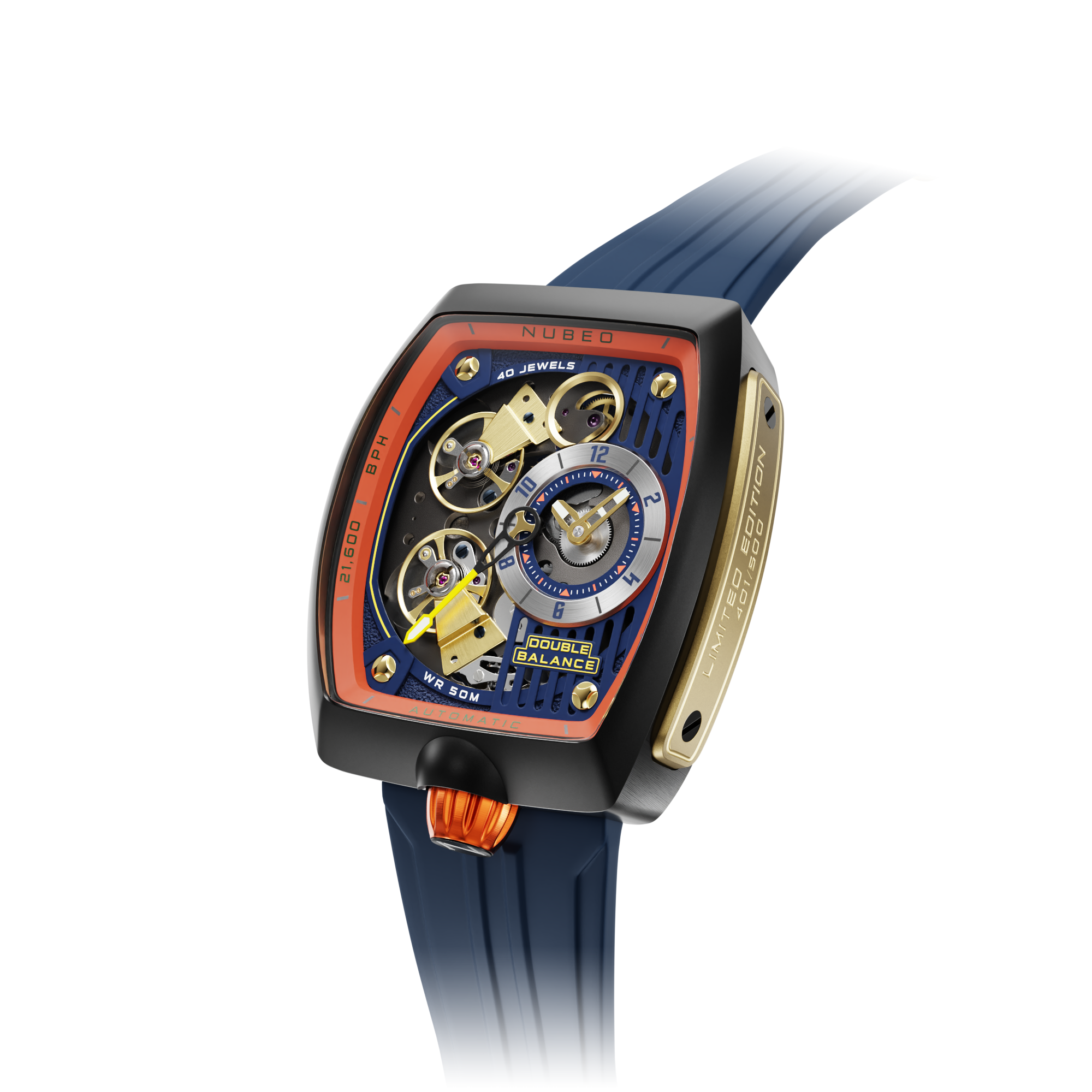 NUBEO Nubeo Space Viking Men's Automatic Skeleton Tundra Watch NB-6064-05