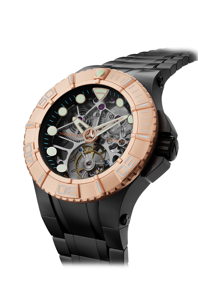 Nubeo Nubeo Manta Tourbillon Limited Edition Sunrise Gold Men's Watch NB-6069-33