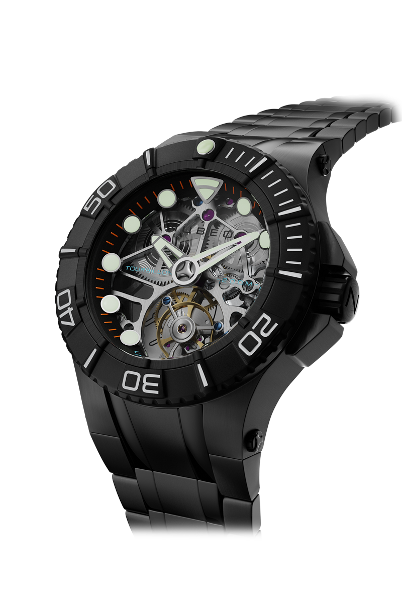 Nubeo Nubeo Manta Tourbillon Limited Edition Black Rose Men's Watch NB-6069-44