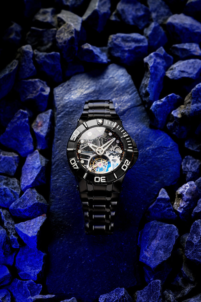 Nubeo Nubeo Manta Tourbillon Limited Edition Black Rose Men's Watch NB-6069-44