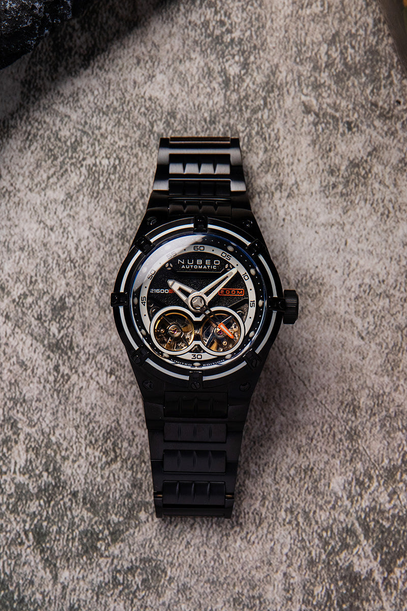 NUBEO Nubeo Galileo Automatic Limited Edition All Black Men's Watch NB-6070-33