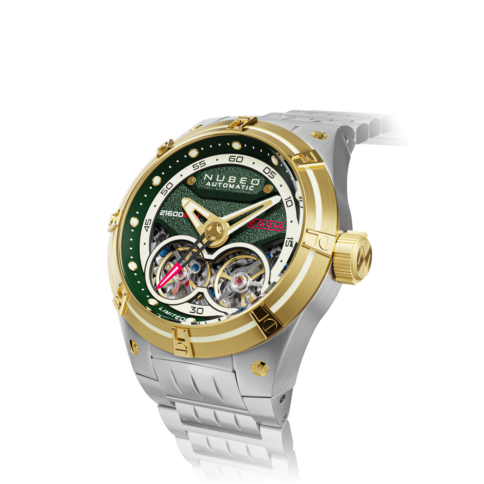 Nubeo Nubeo Galileo Automatic Limited Edition Gold Men's Watch NB-6070-44