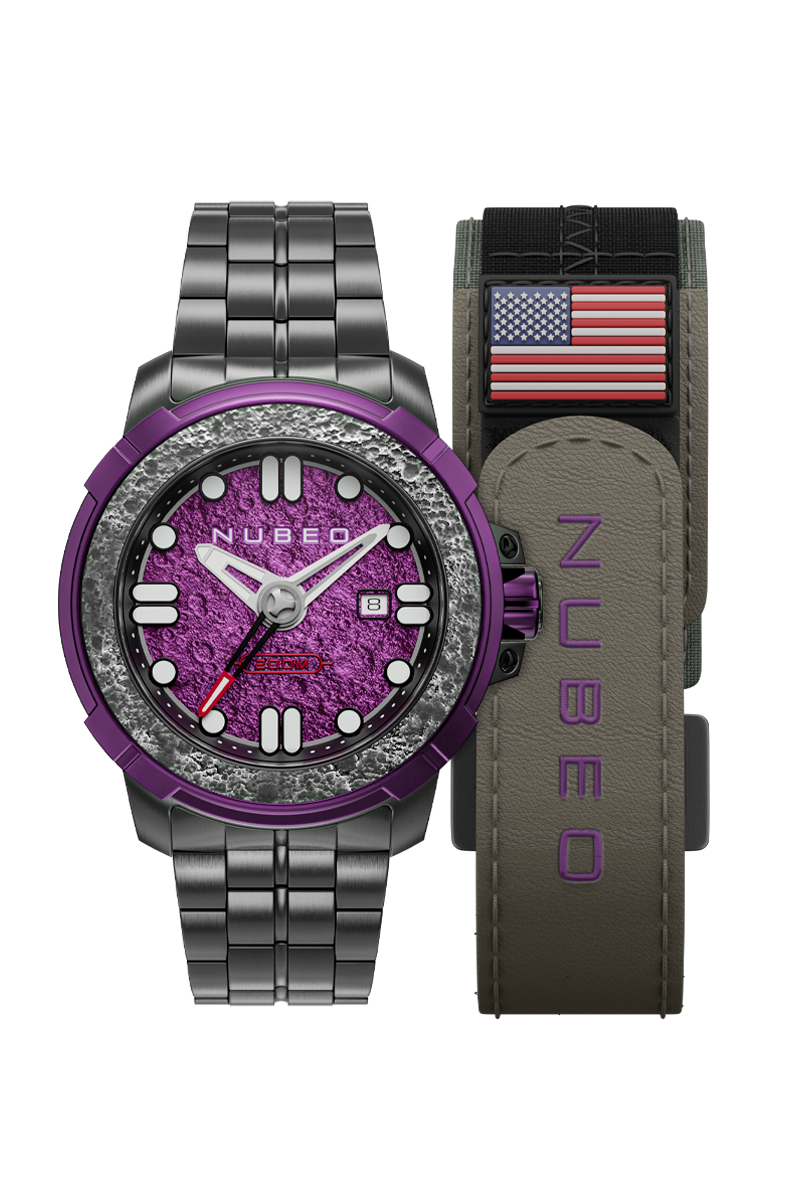 Nubeo Apollo Automatic Limited Edition Purple Men s Watch NB 6072 66