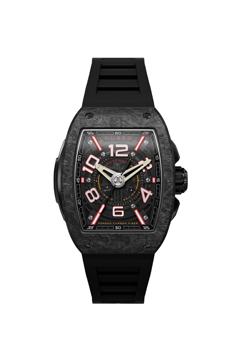 NUBEO Nubeo Parker Automatic Limited Edition Carbon Black Men's Watch NB-6079-01