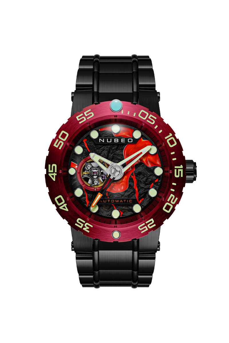 NUBEO Nubeo Opportunity Automatic Limited Edition Volcanic Black Men's Watch NB-6086-11