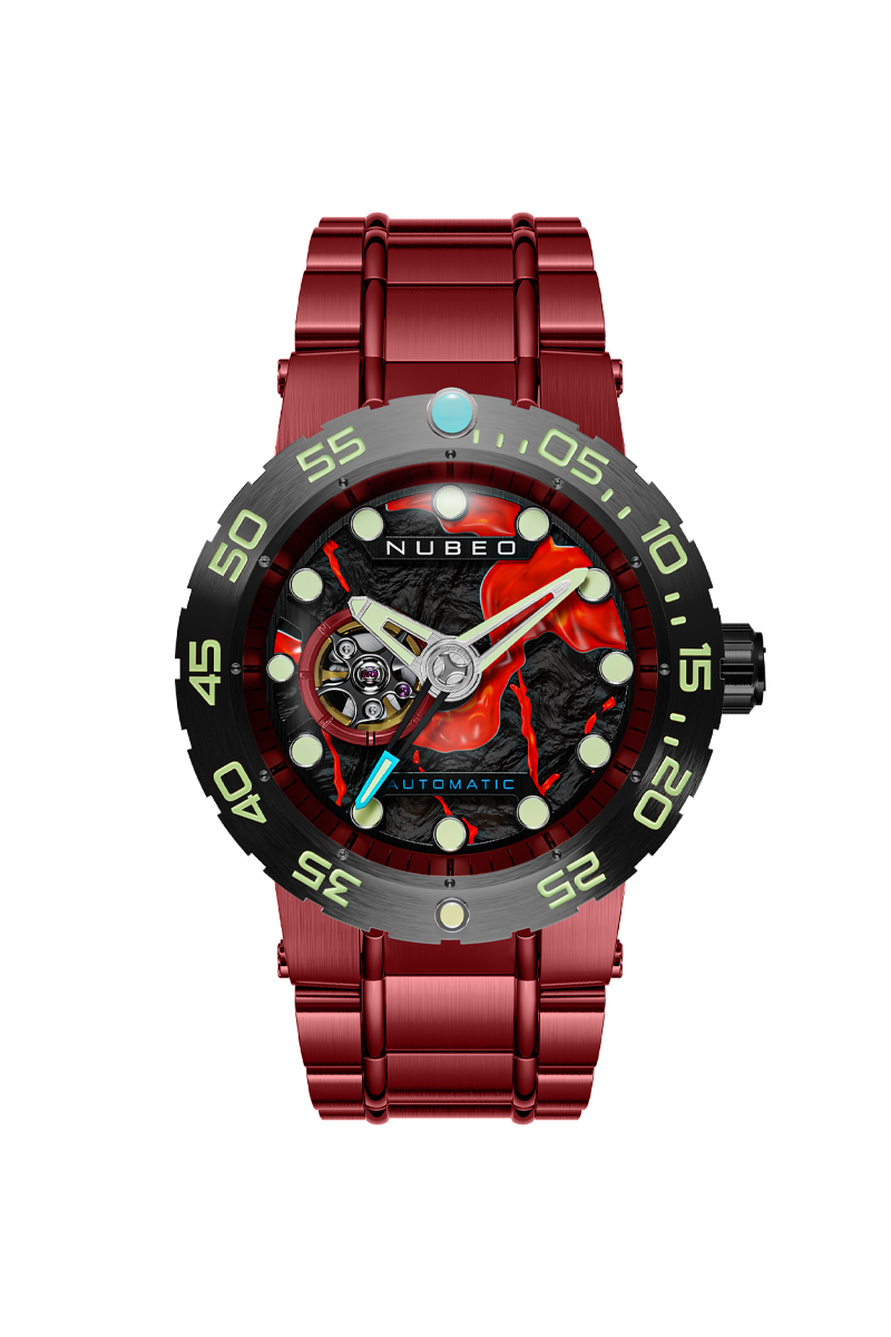 NUBEO Nubeo Opportunity Automatic Limited Edition Magma Red Men's Watch NB-6086-44