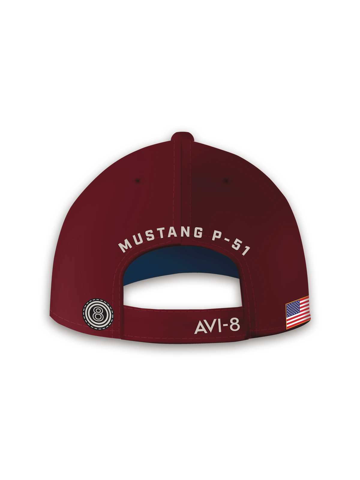 AVI-8 AVI-8 P-51 Mustang Valor Red Cap AV-CAP-P5101