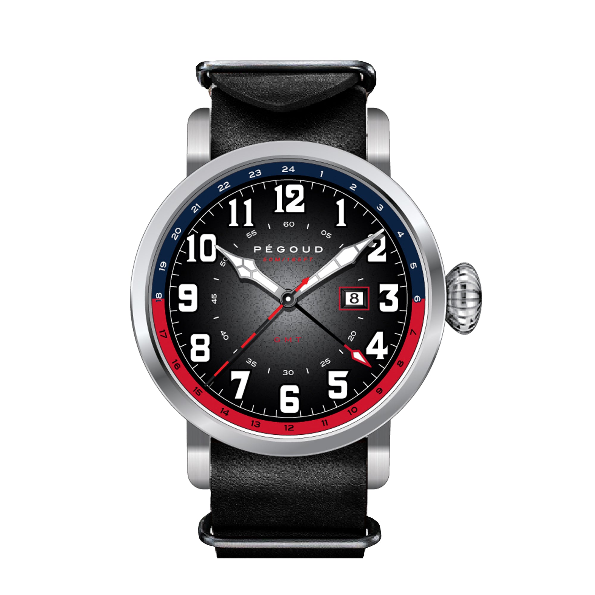 PEGOUD Pegoud Premiere Mechanical Skeleton Men's Fumme Black Watch PG-9005-03