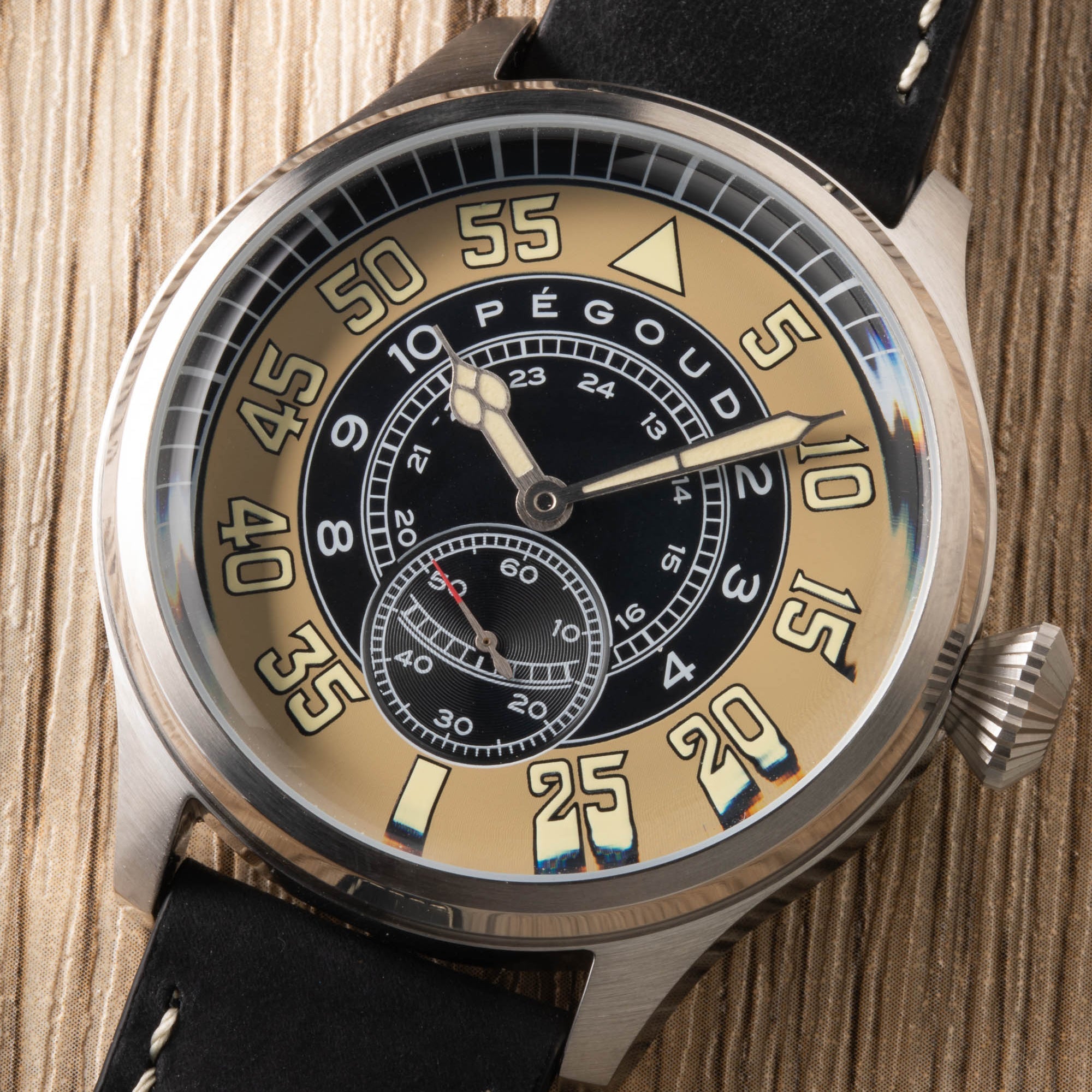 PEGOUD Pegoud Bravoure Mechanical Automatic Men's Heritage Watch PG-9010-01