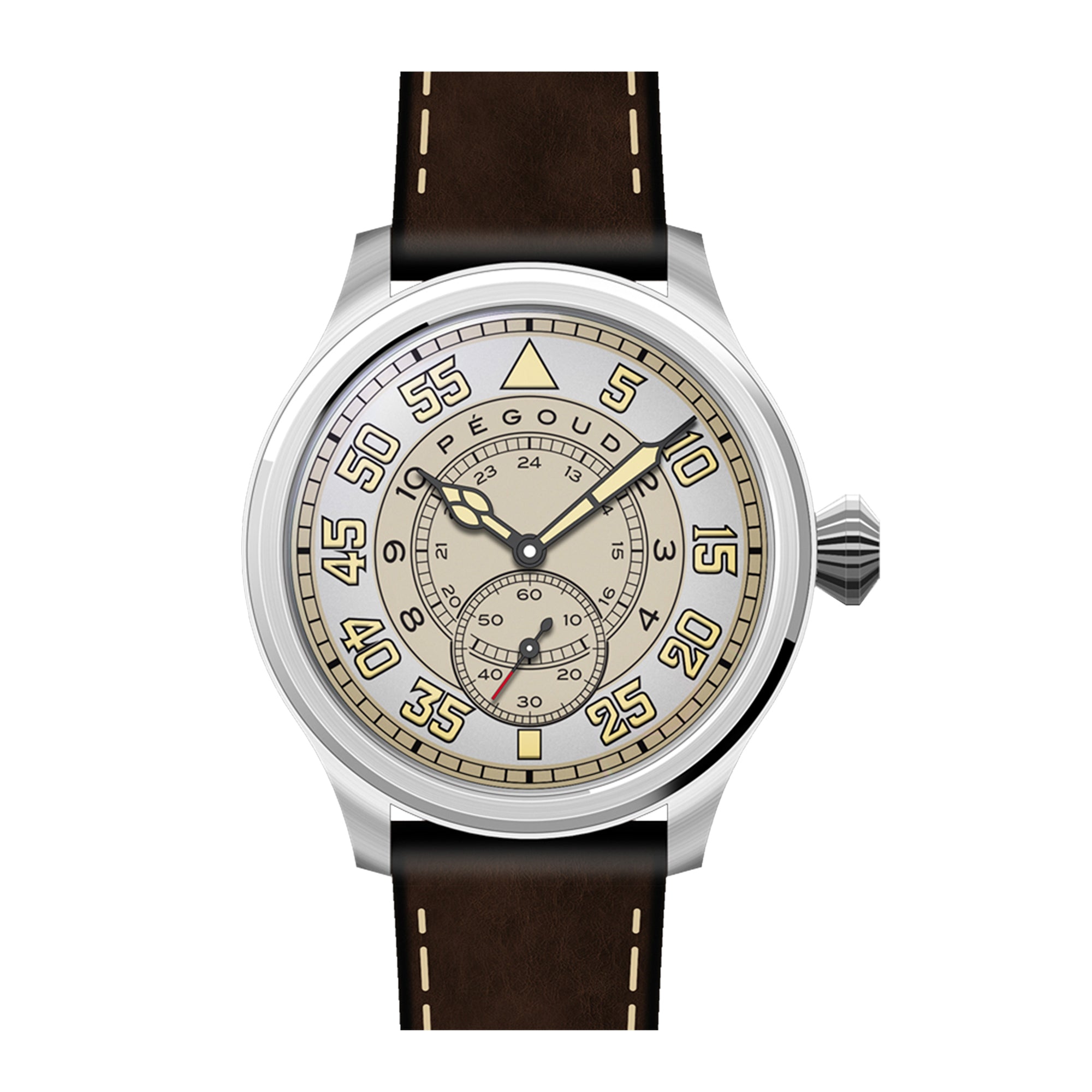PEGOUD Pegoud Bravoure Beige Mechanical Automatic Men's Wheat Watch PG-9010-02