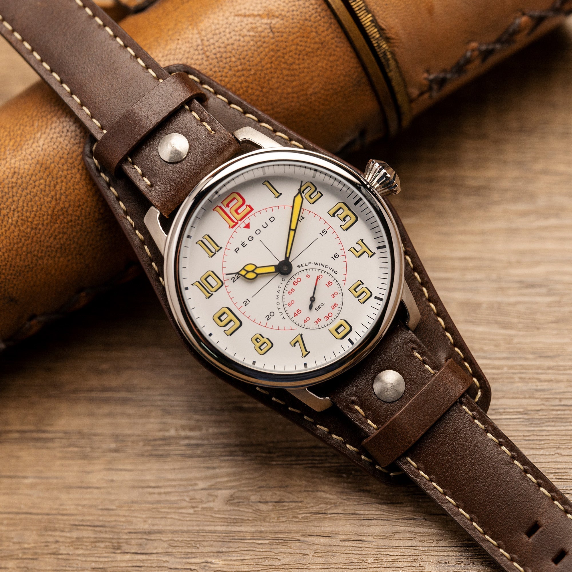 PEGOUD Pegoud Monterrat Mechanical Automatic Men's Ivory Watch PG-9011-02