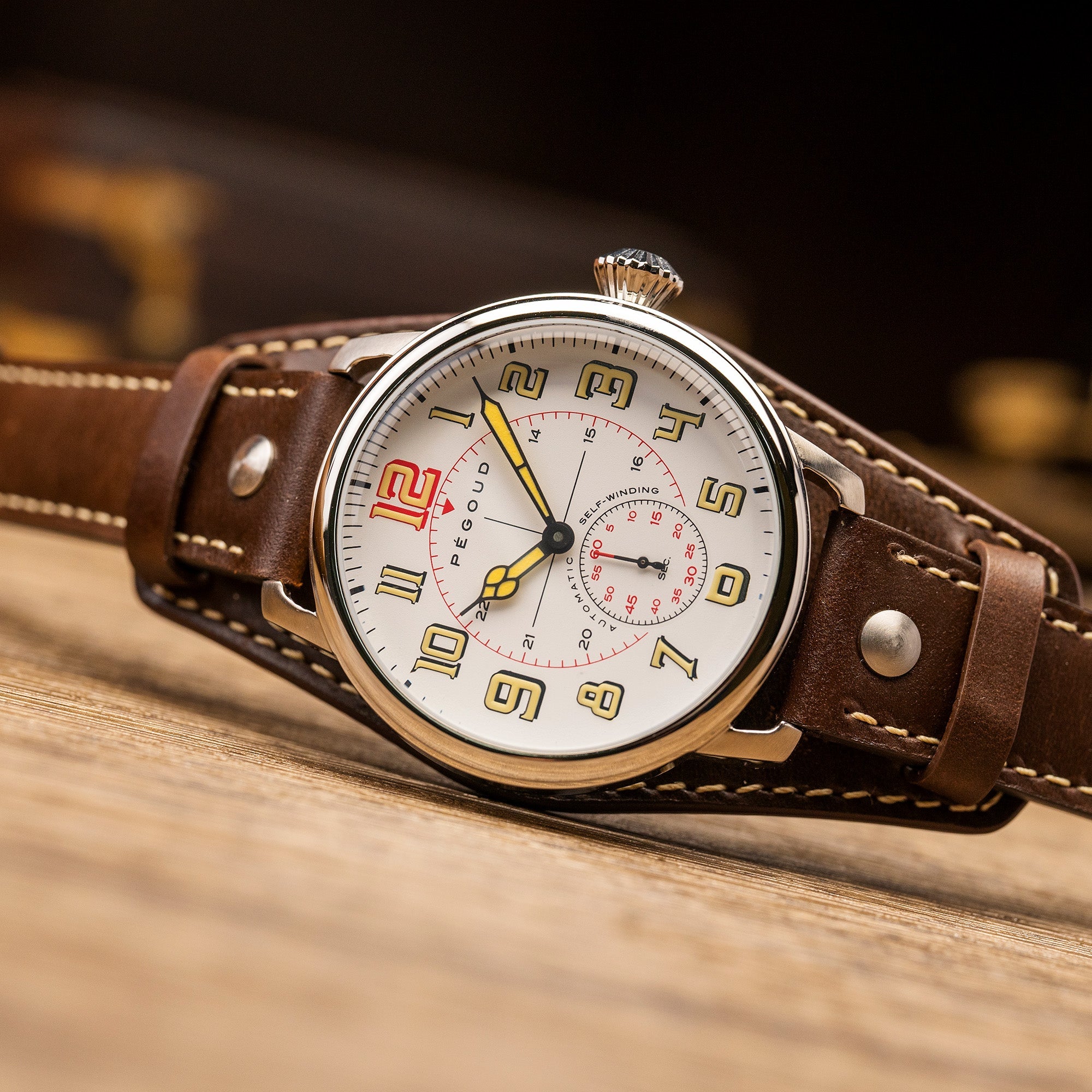 PEGOUD Pegoud Monterrat Mechanical Automatic Men's Ivory Watch PG-9011-02