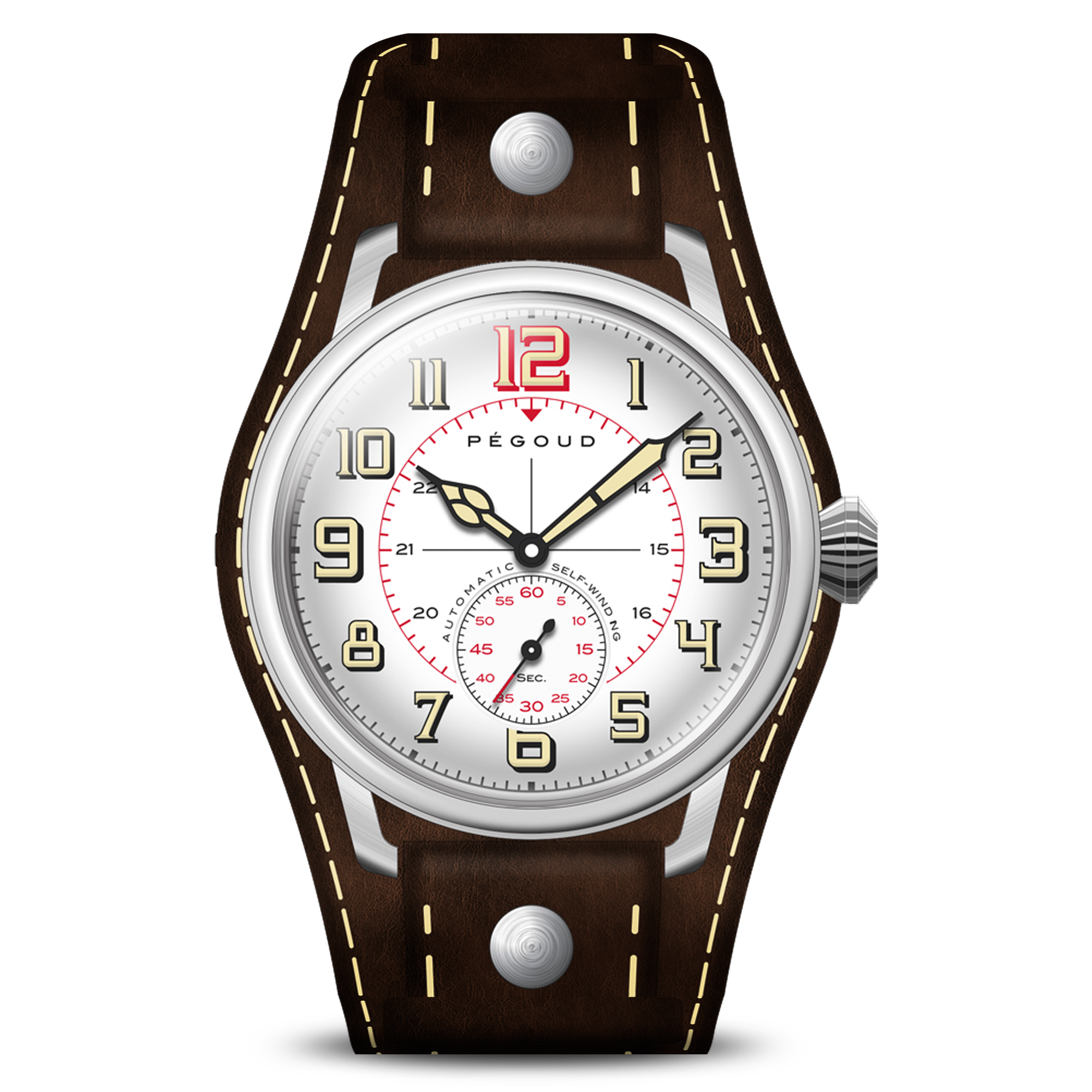 PEGOUD Pegoud Monterrat Mechanical Automatic Men's Ivory Watch PG-9011-02