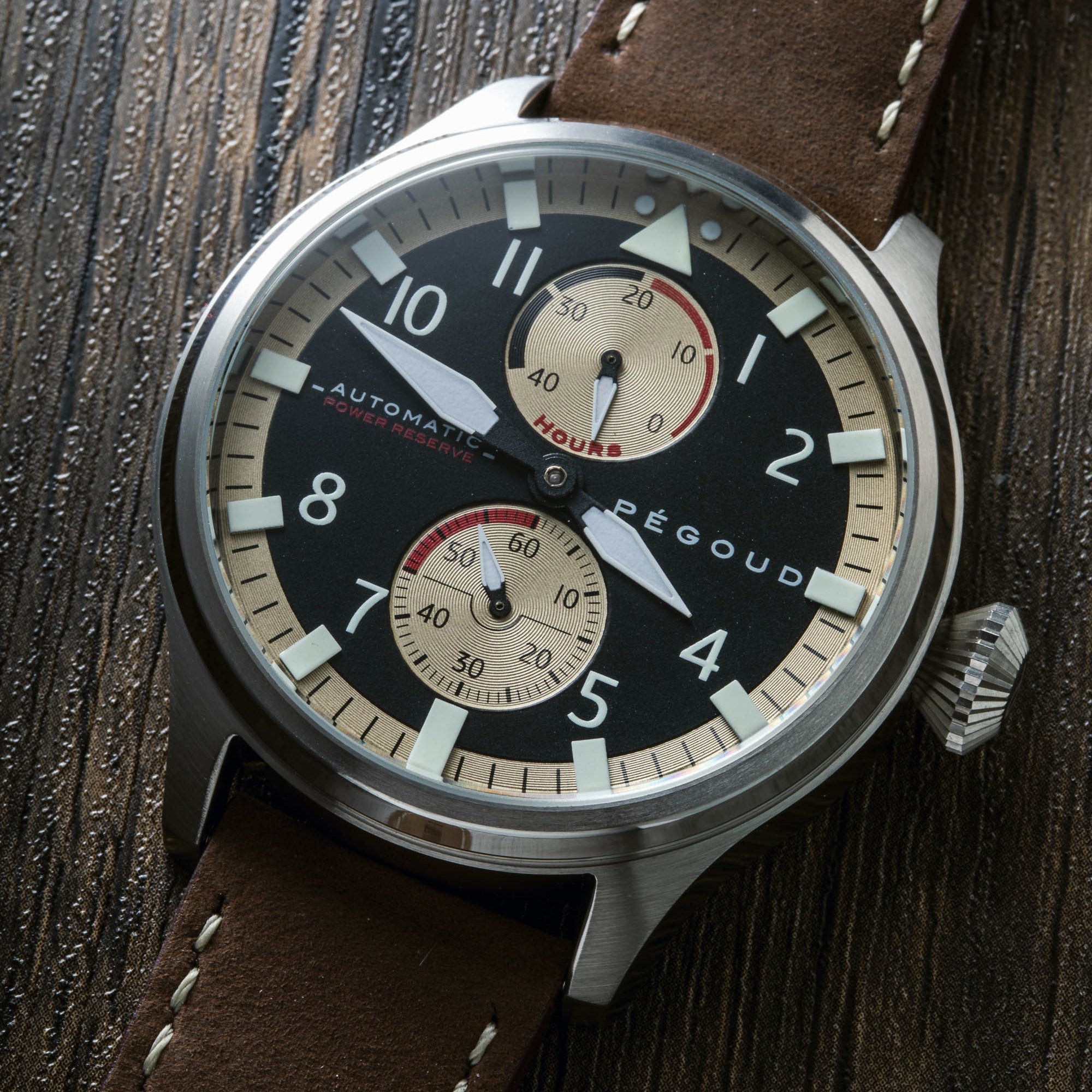 PEGOUD Pegoud Pilotage Mechanical Automatic Men's Black Watch PG-9012-01