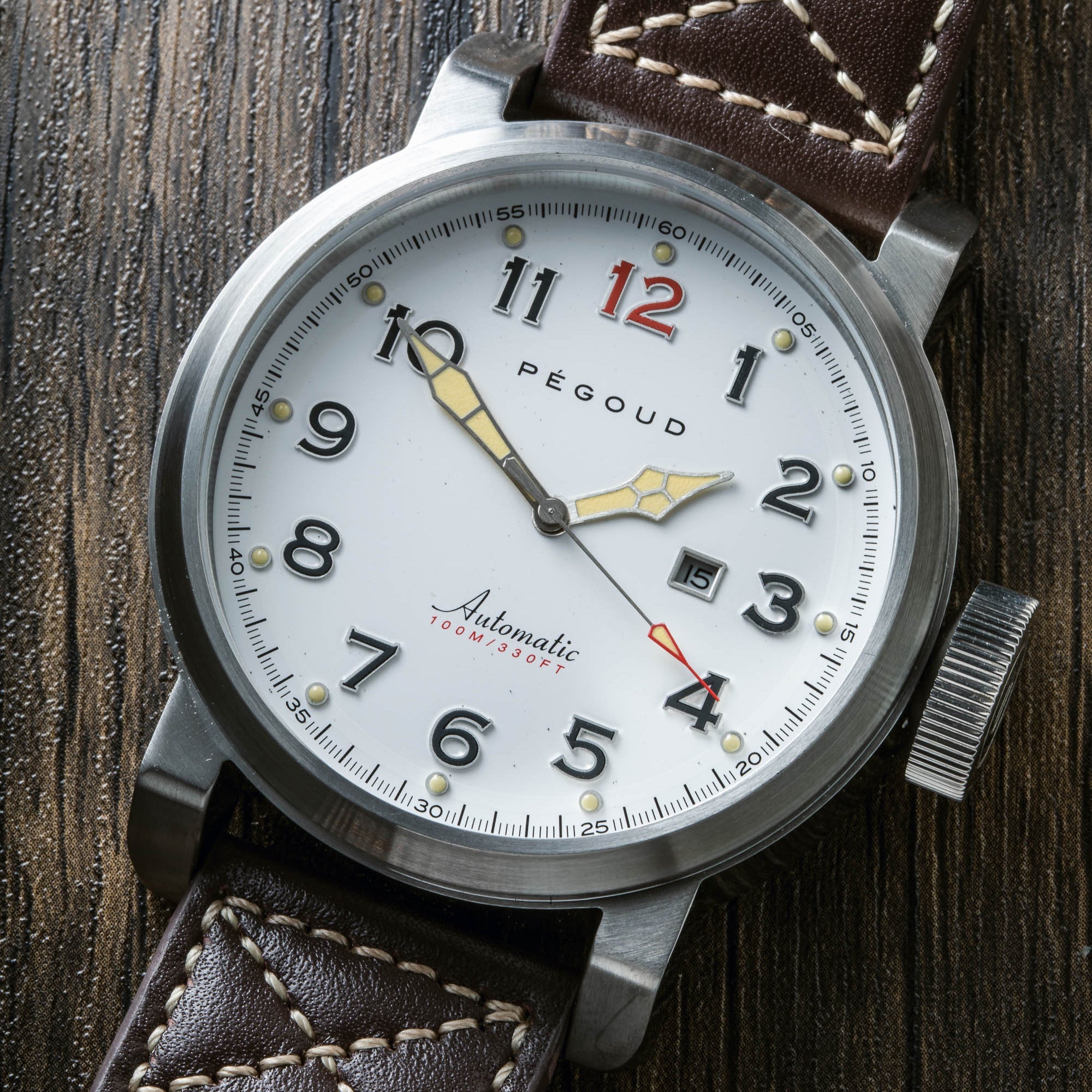 PEGOUD Pegoud Celestin Japanese Automatic Men's Porcelain Watch PG-9013-01