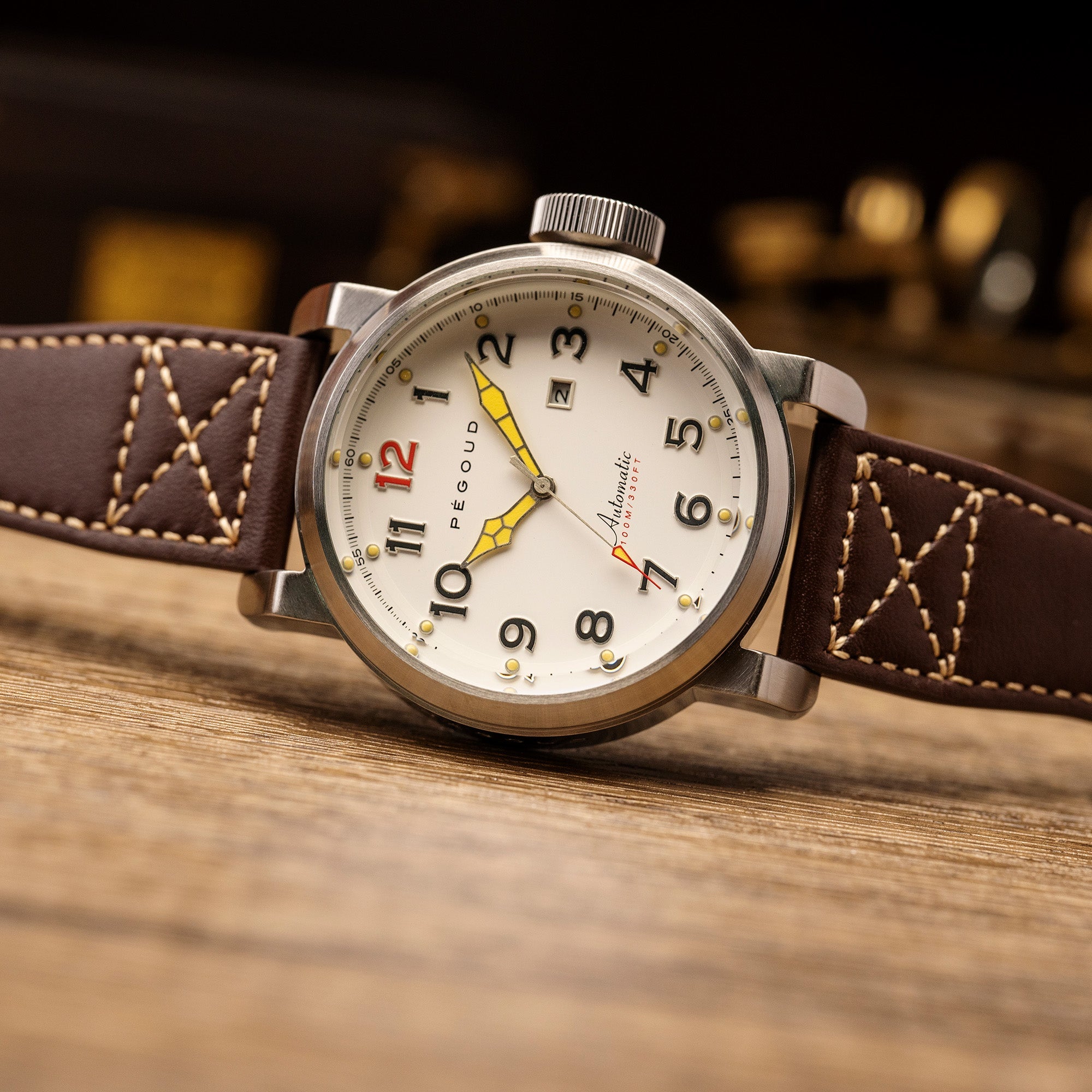 PEGOUD Pegoud Celestin Japanese Automatic Men's Porcelain Watch PG-9013-01