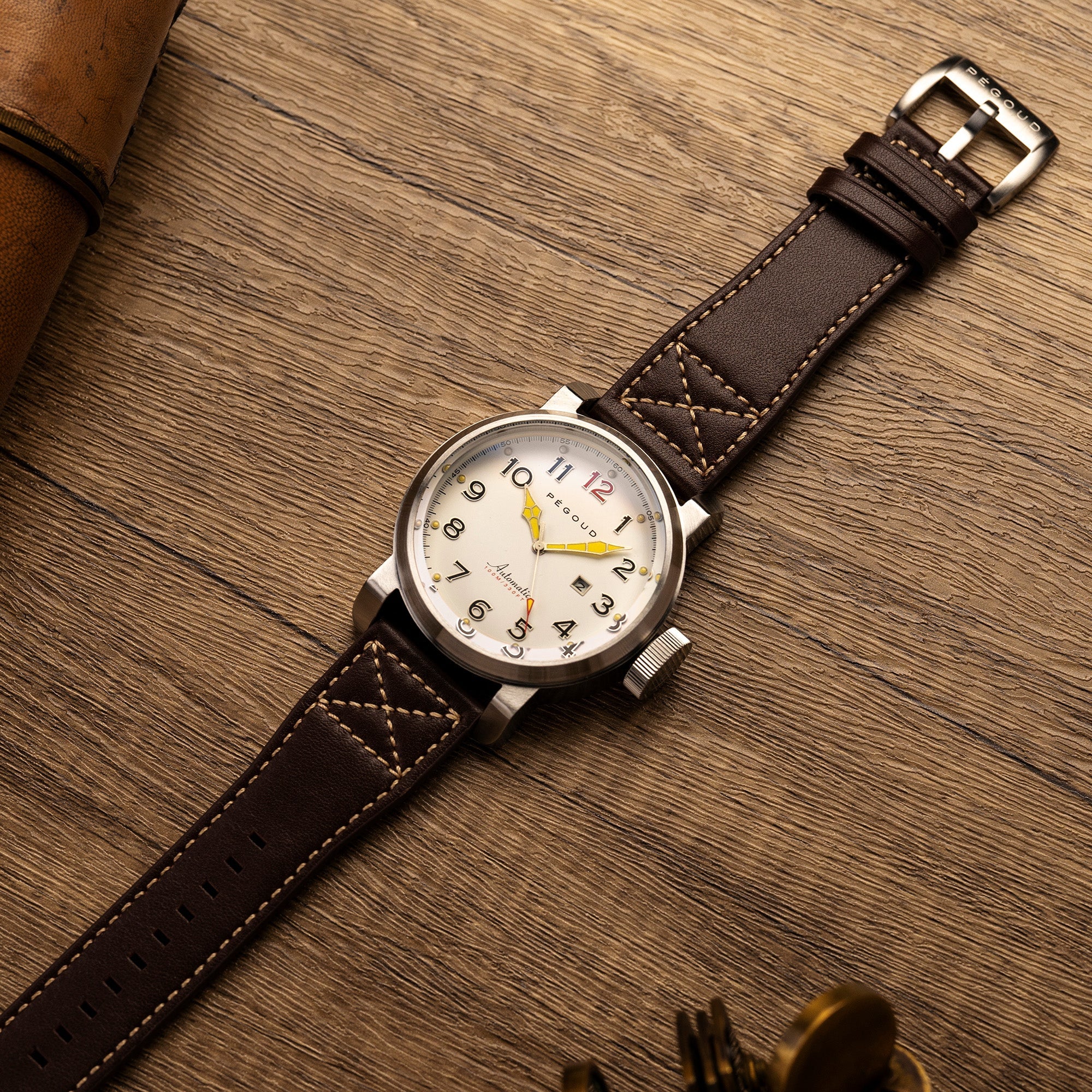 PEGOUD Pegoud Celestin Japanese Automatic Men's Porcelain Watch PG-9013-01