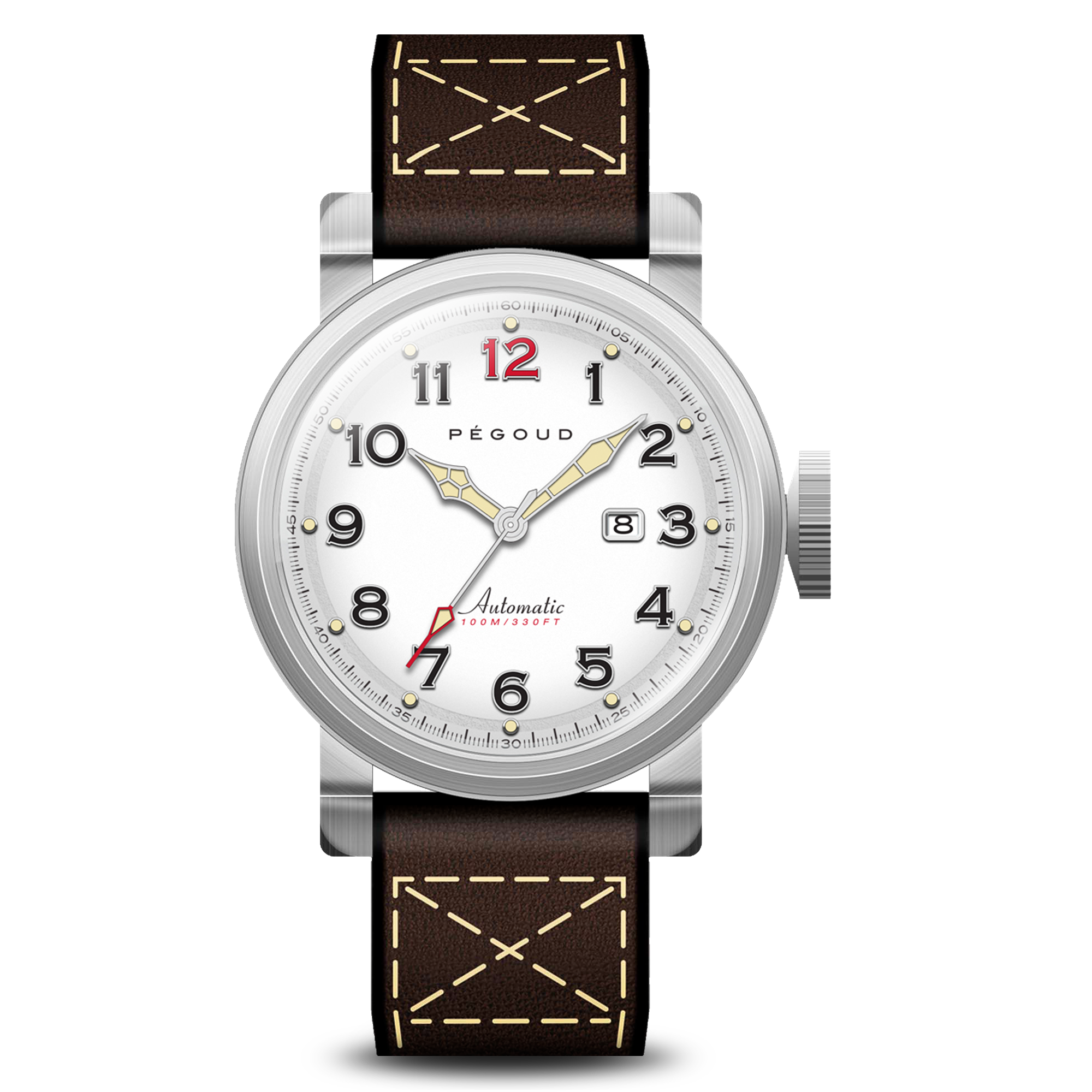 PEGOUD Pegoud Celestin Japanese Automatic Men's Porcelain Watch PG-9013-01