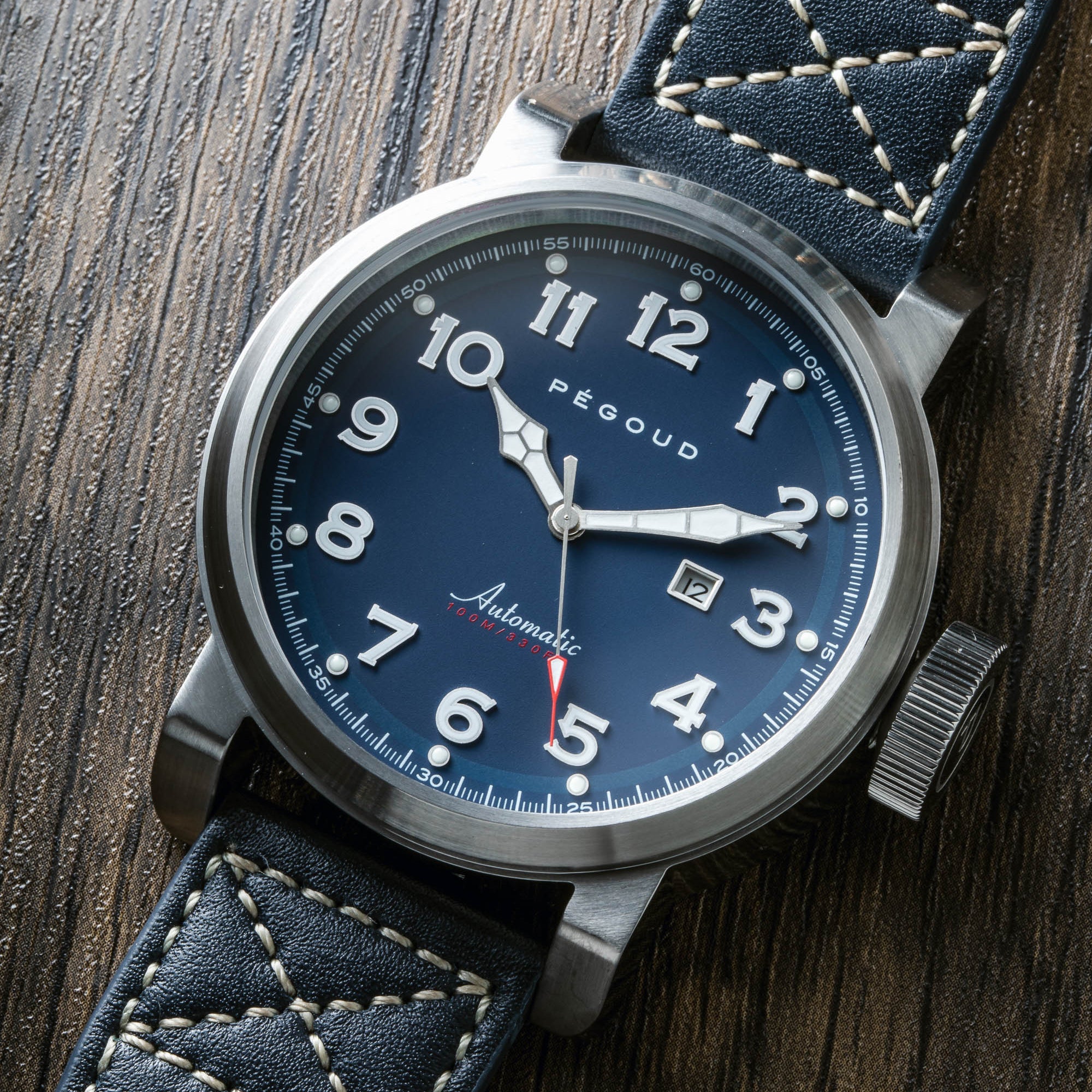 PEGOUD Pegoud Celestin Japanese Automatic Men's Oxford Blue Watch PG-9013-03