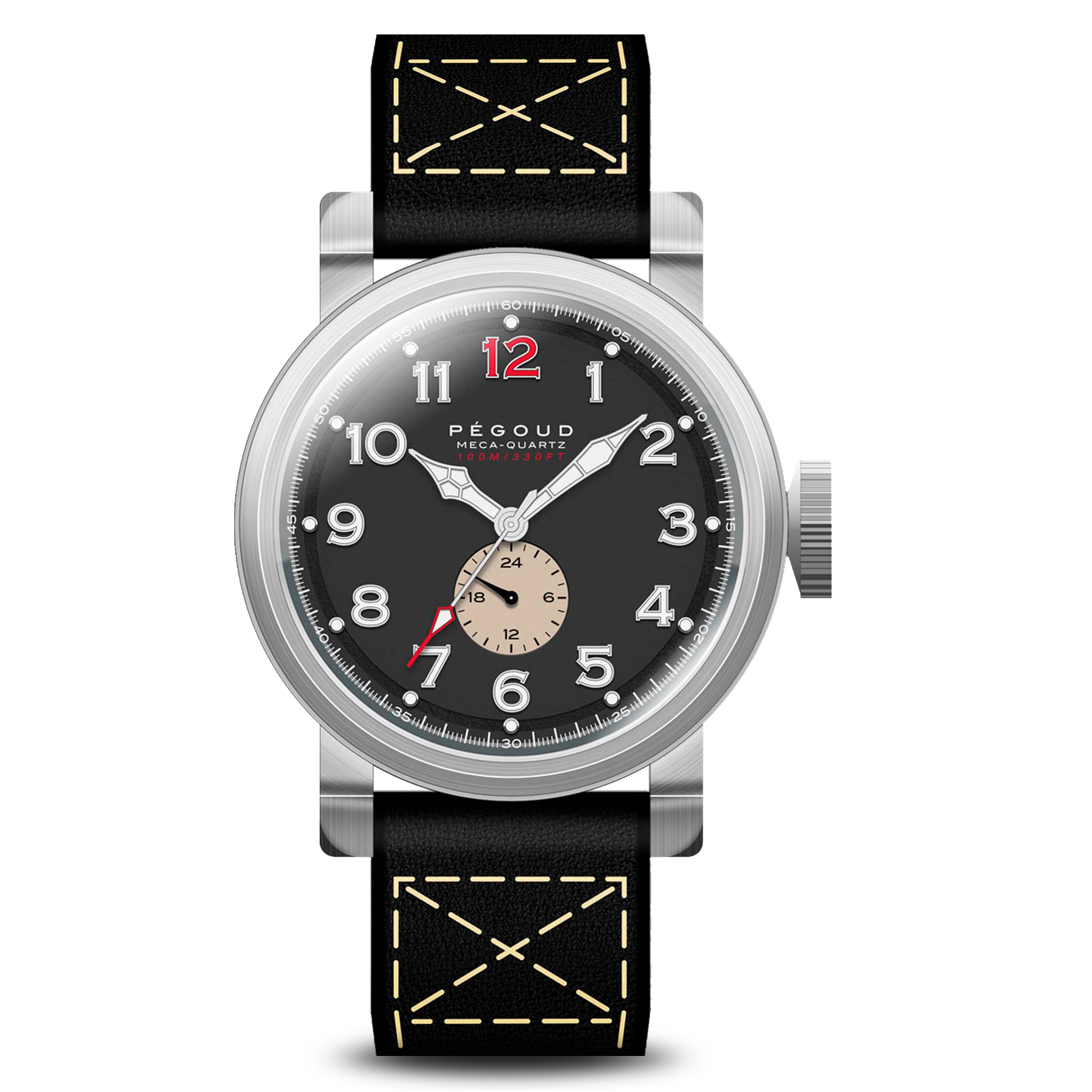 PEGOUD Pegoud Celestin 24 Hour Meca-Quartz Men's Stable Watch PG-9015-02