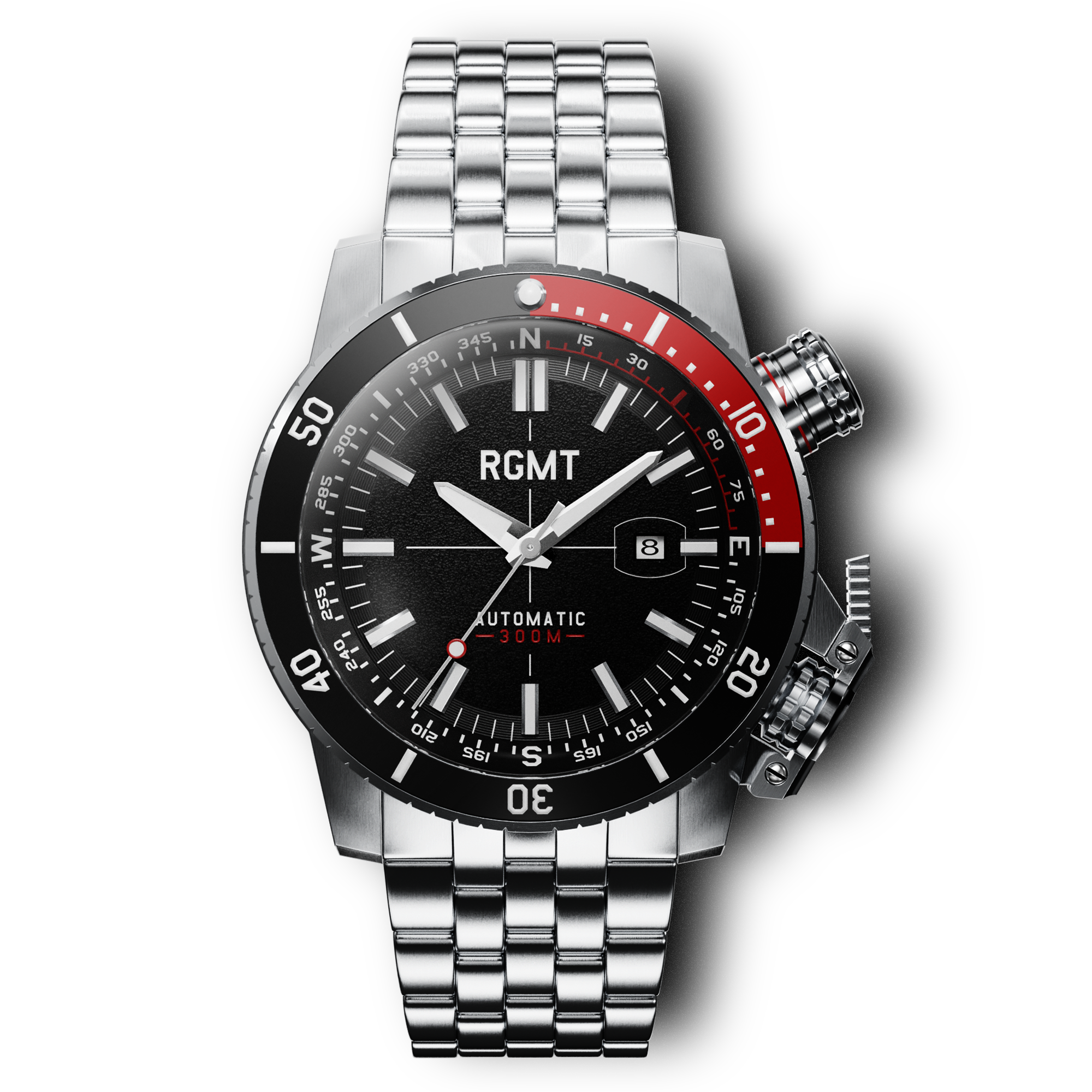 RGMT RGMT Men's Black Demolition Japanese Nh35 Tmi Automatic With Date Display Terrain Watch RG-8010-11-SET-E