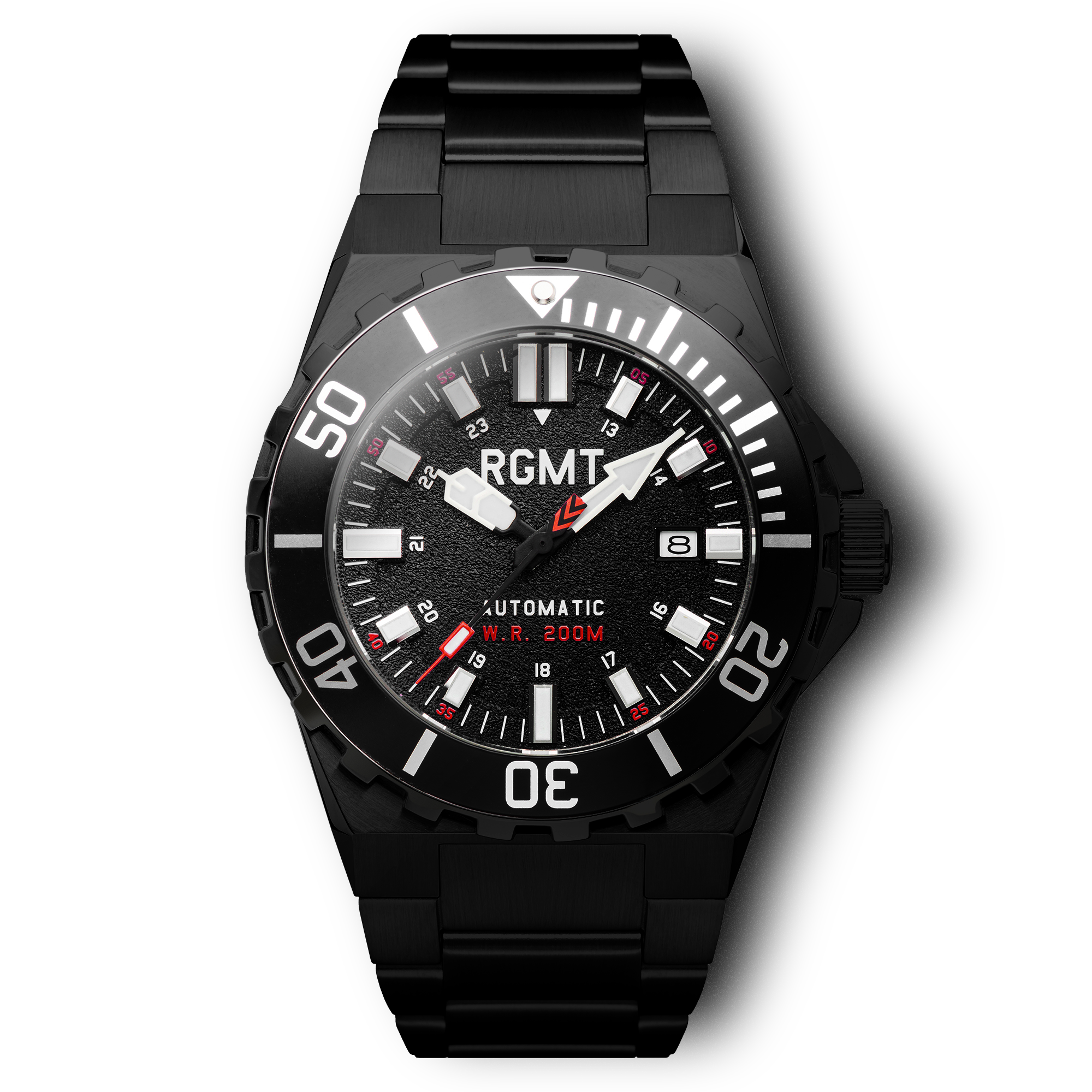 RGMT RGMT Superav Men's Japanese Automatic Black Watch RG-8022-44