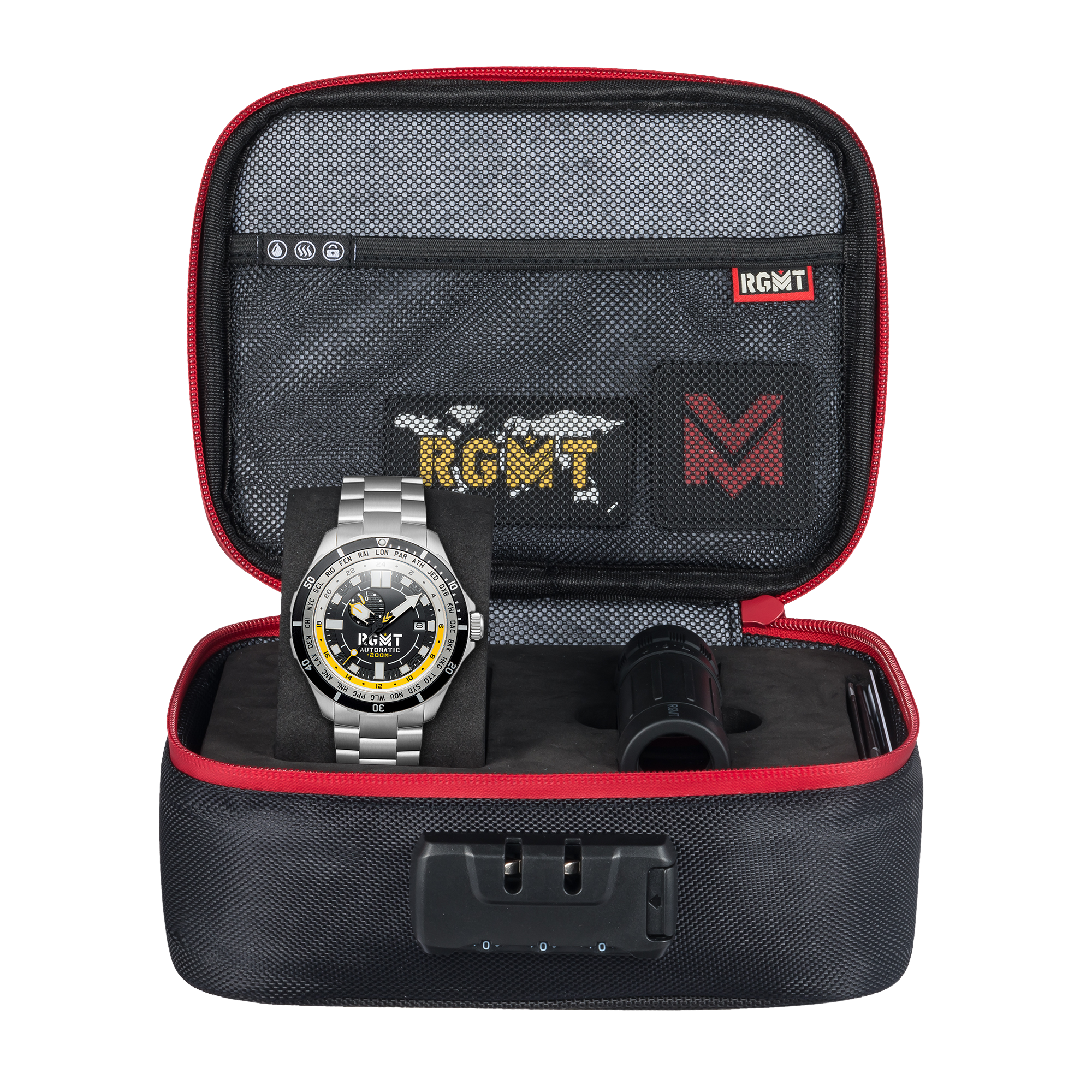 RGMT RGMT Transcontinental Men's Japanese Automatic Black Watch RG-8025-22