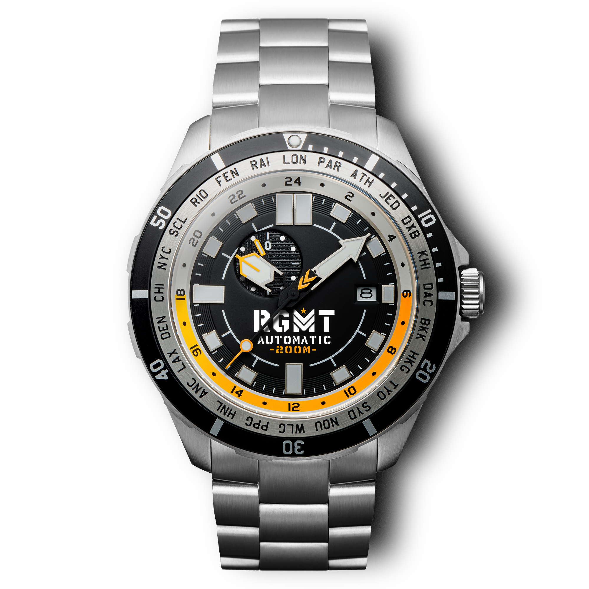 RGMT RGMT Transcontinental Men's Japanese Automatic Black Watch RG-8025-22