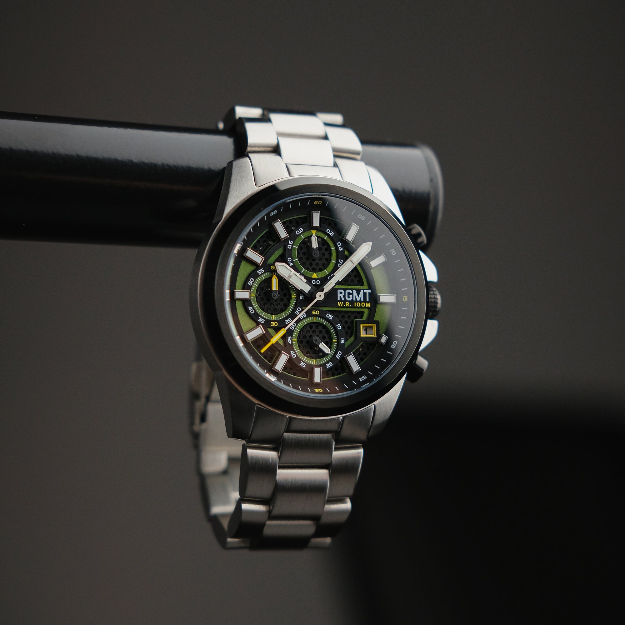 RGMT RGMT Artillery Chrono Men's Japanese Quartz Green Watch RG-8030-11