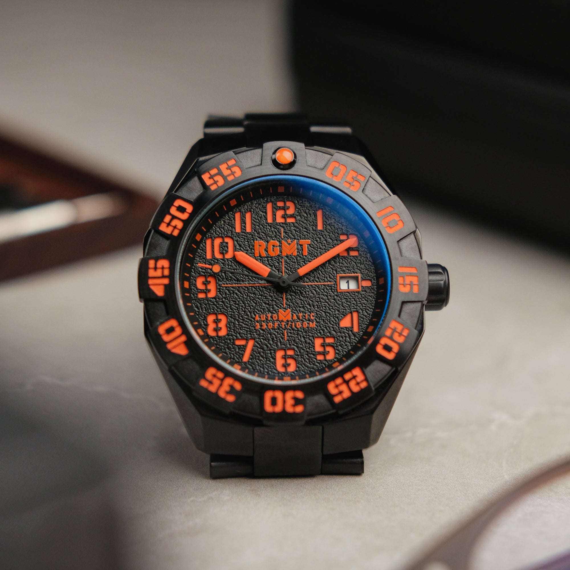 RGMT RGMT Field Master Men's Japanese Automatic Black Watch RG-8032-55