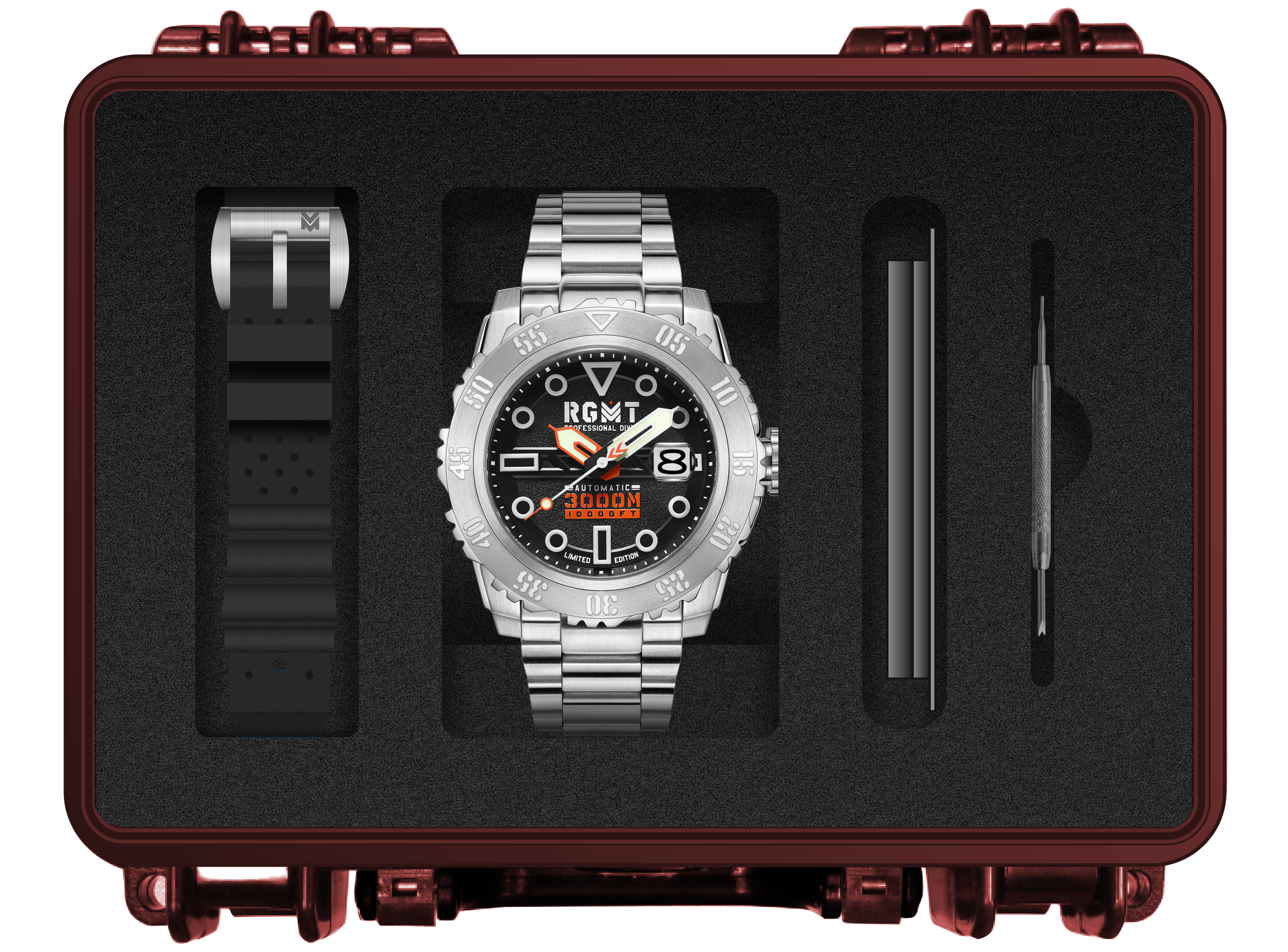 RGMT RGMT Ohio Men's Japanese Automatic Black Watch RG-8034-11