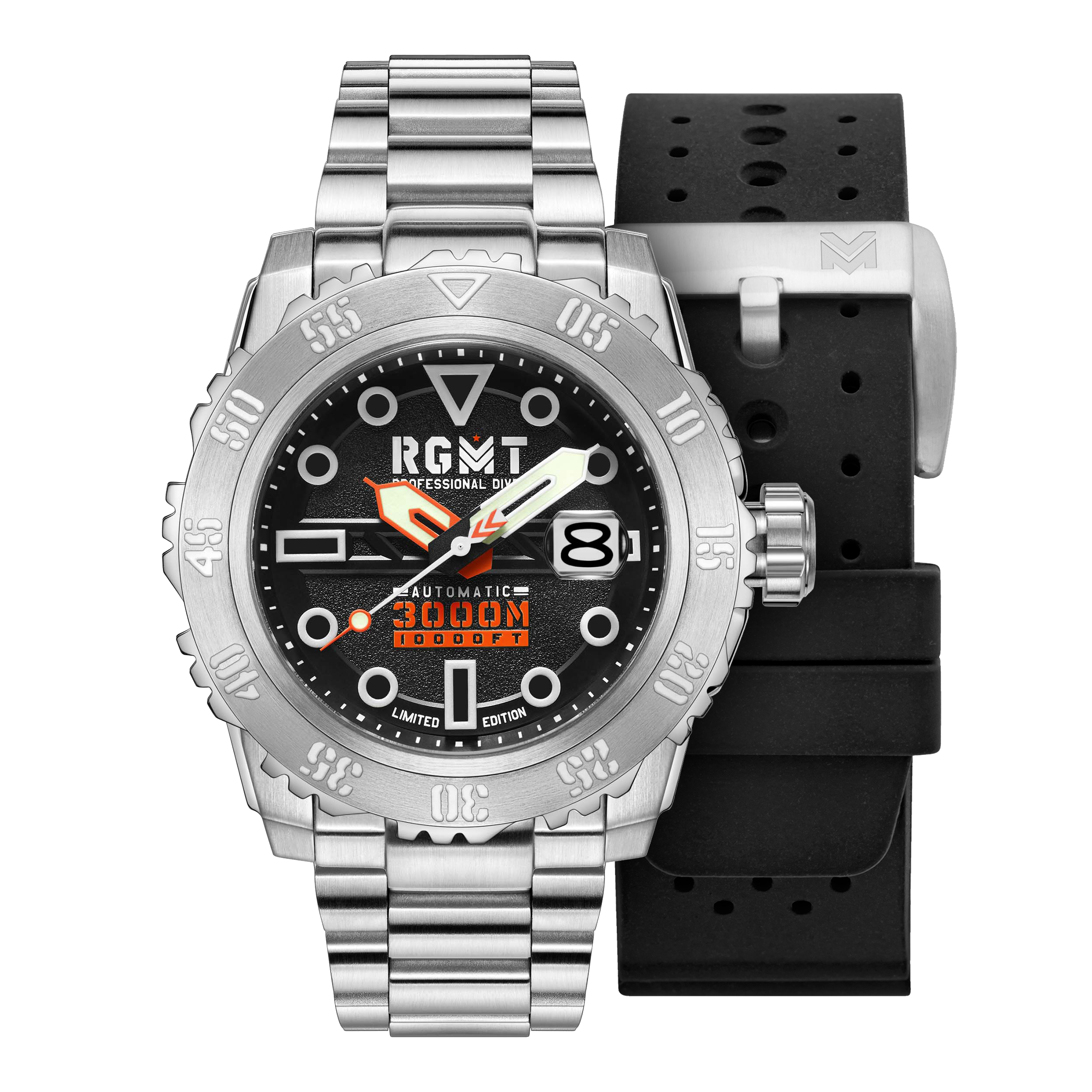 RGMT RGMT Ohio Men's Japanese Automatic Black Watch RG-8034-11