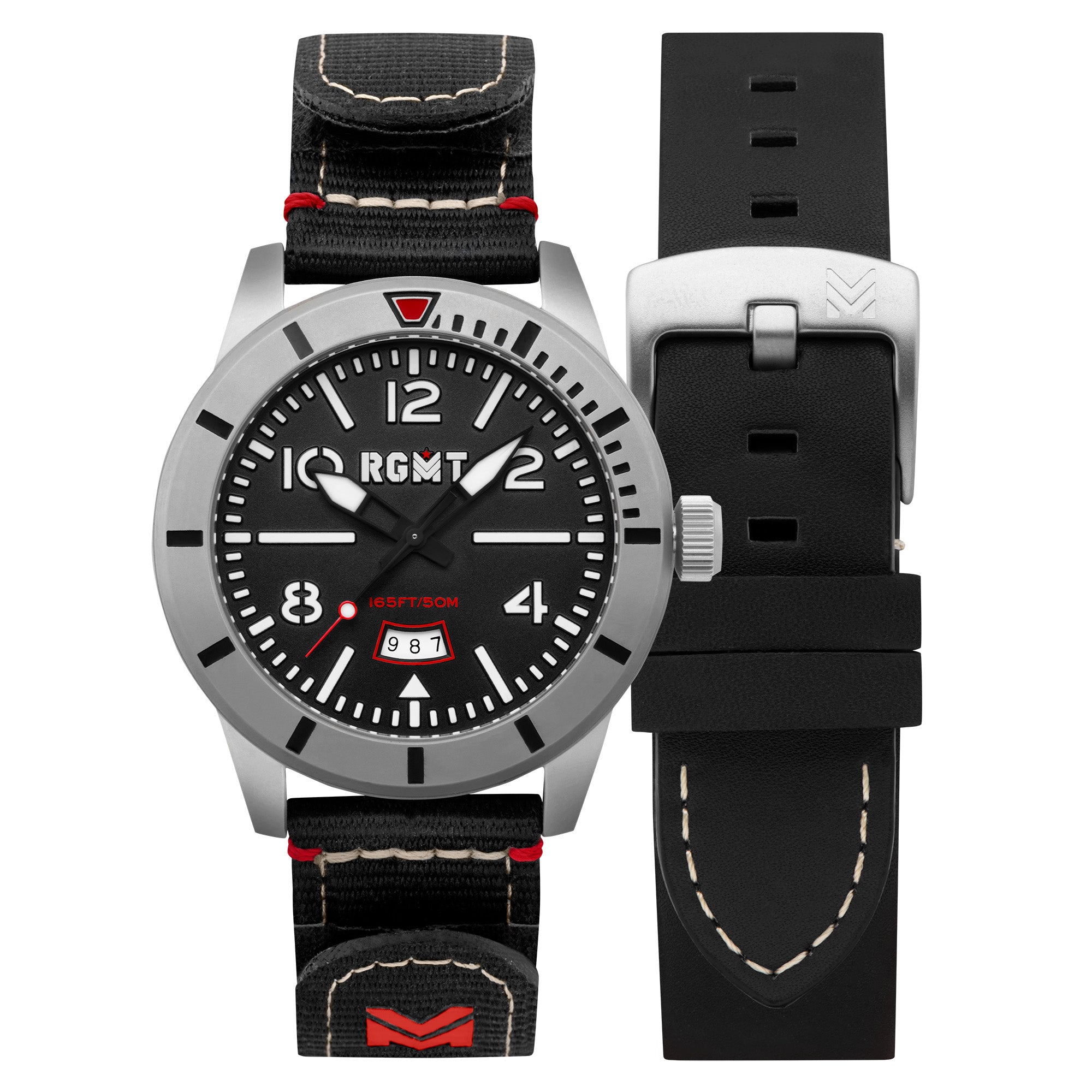 RGMT RGMT Military Men's Target Black Japanese Quartz Watch RG-8052-01